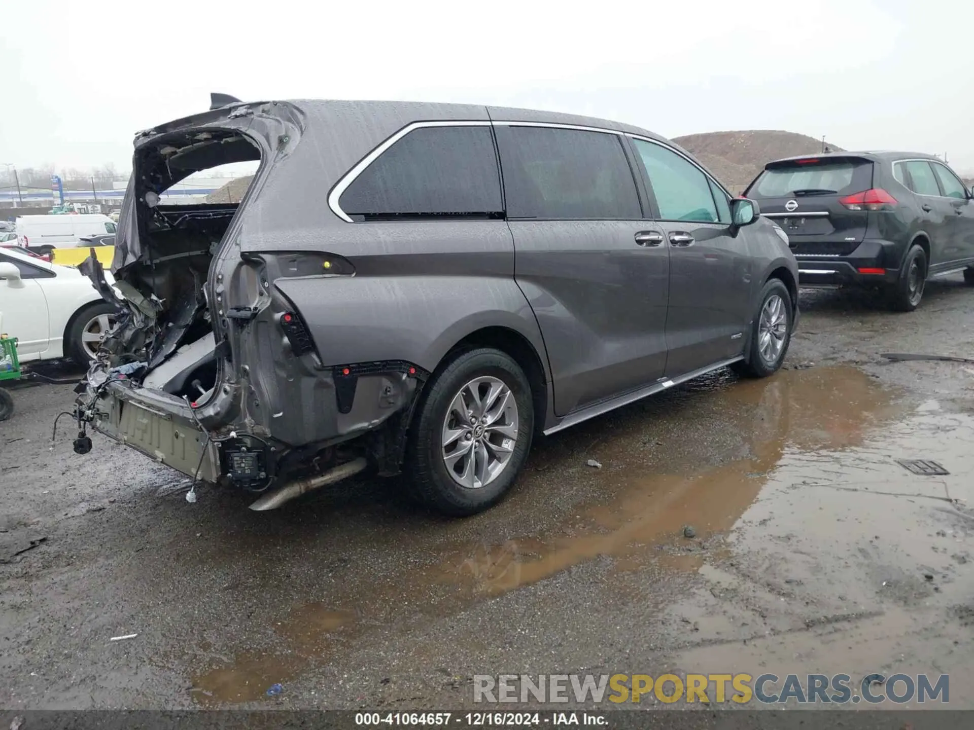 4 fotografías del automóvil dañado 5TDYRKEC5MS030461 TOYOTA SIENNA 2021