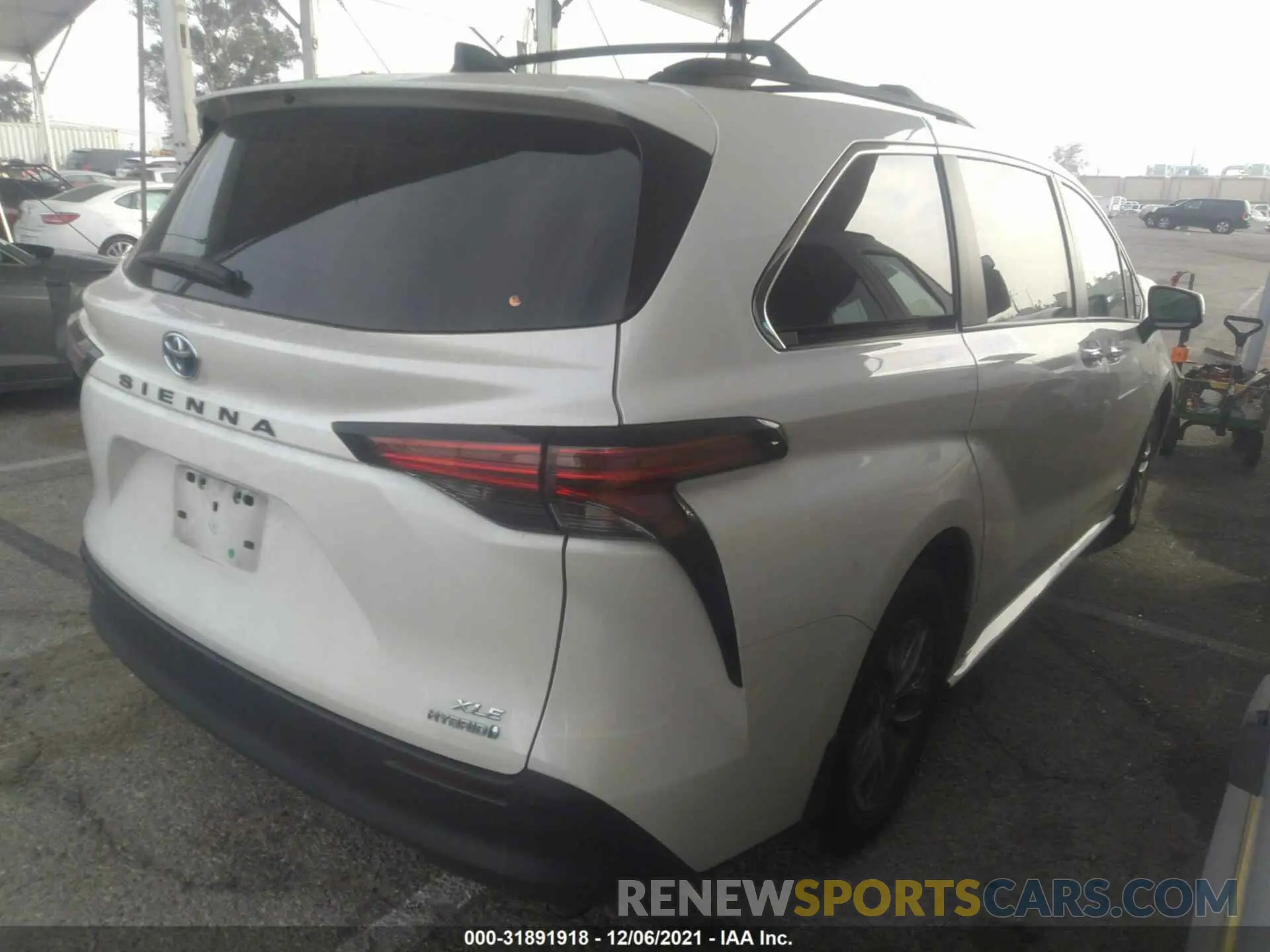 4 fotografías del automóvil dañado 5TDYRKEC8MS049067 TOYOTA SIENNA 2021