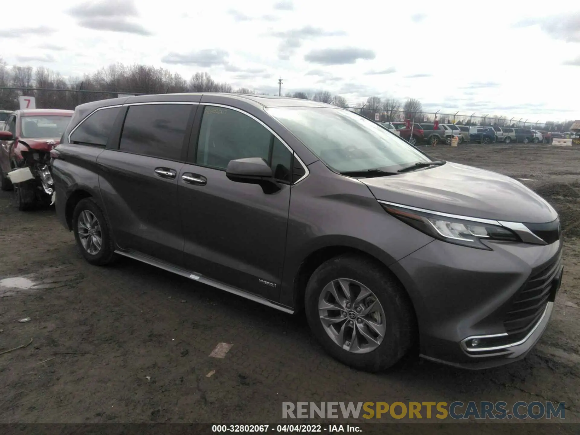 1 fotografías del automóvil dañado 5TDYRKECXMS005278 TOYOTA SIENNA 2021