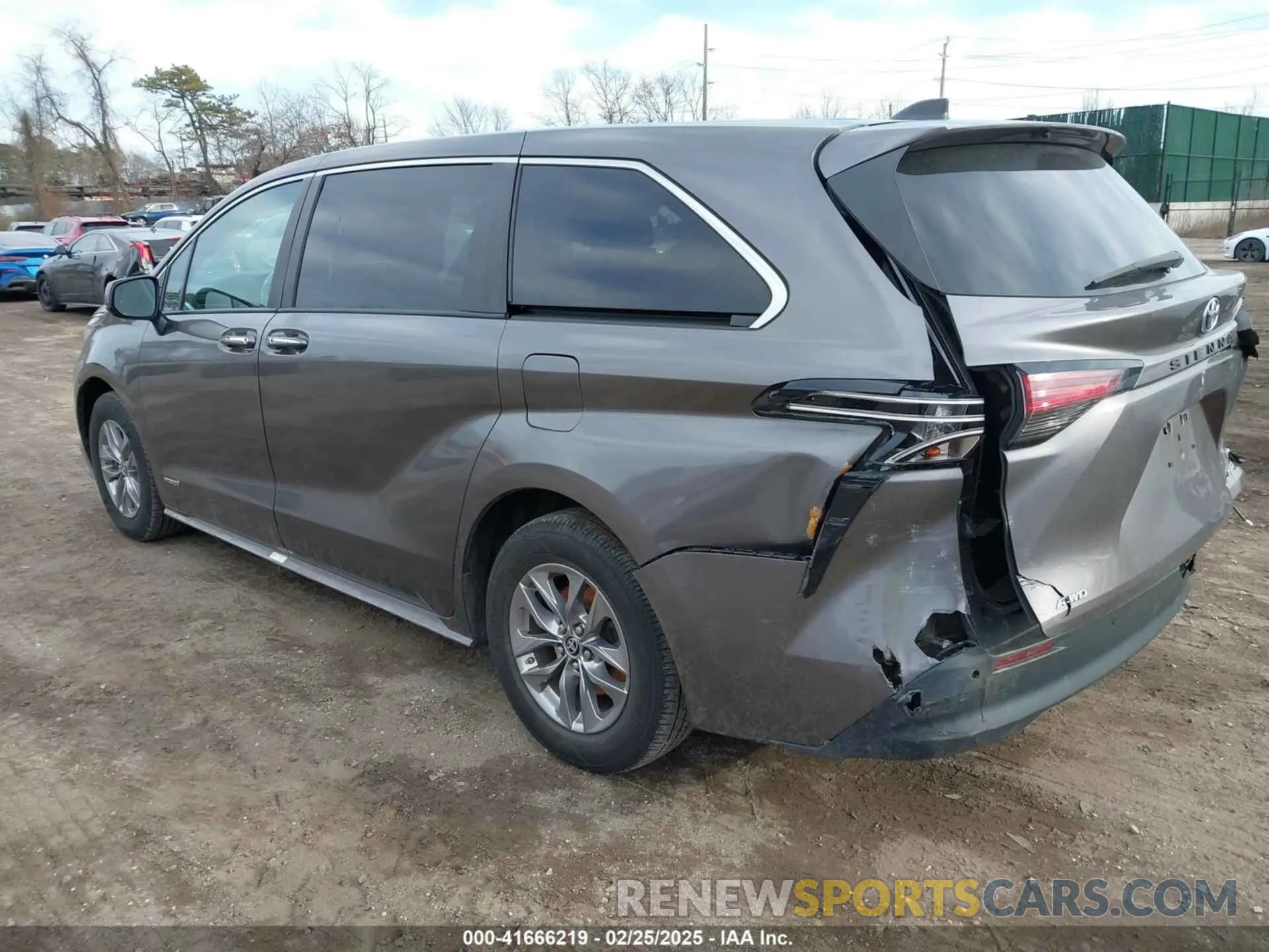 3 fotografías del automóvil dañado 5TDYSKFC1MS003048 TOYOTA SIENNA 2021
