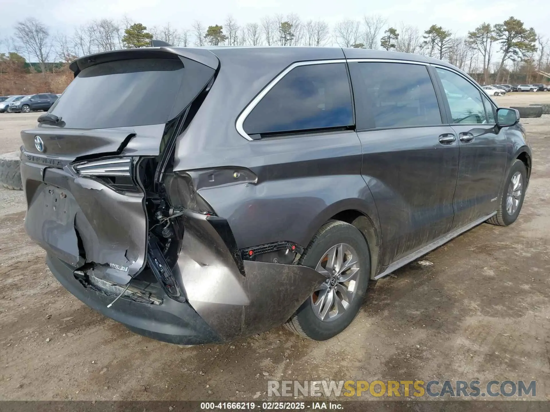 4 fotografías del automóvil dañado 5TDYSKFC1MS003048 TOYOTA SIENNA 2021
