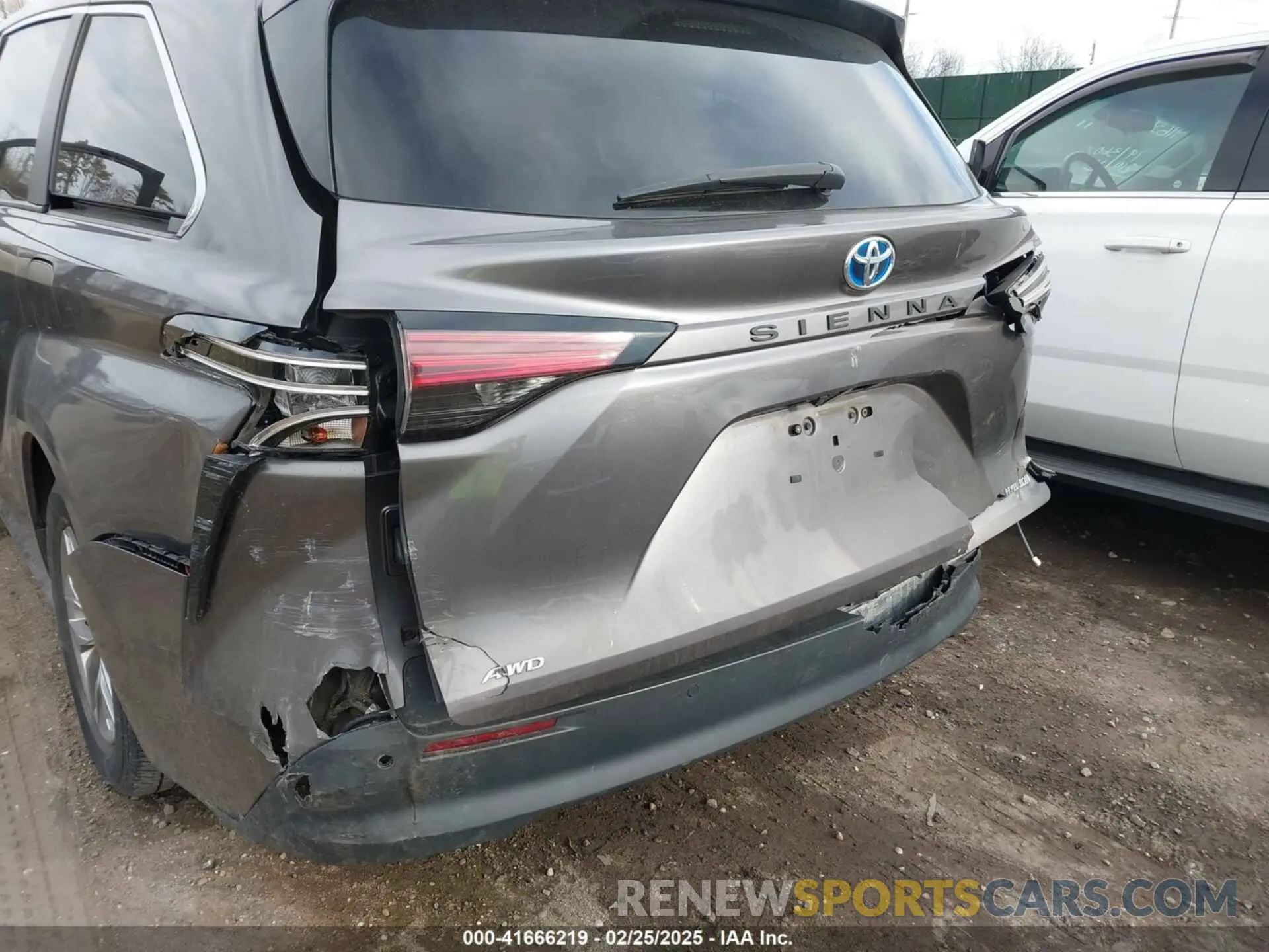 6 fotografías del automóvil dañado 5TDYSKFC1MS003048 TOYOTA SIENNA 2021
