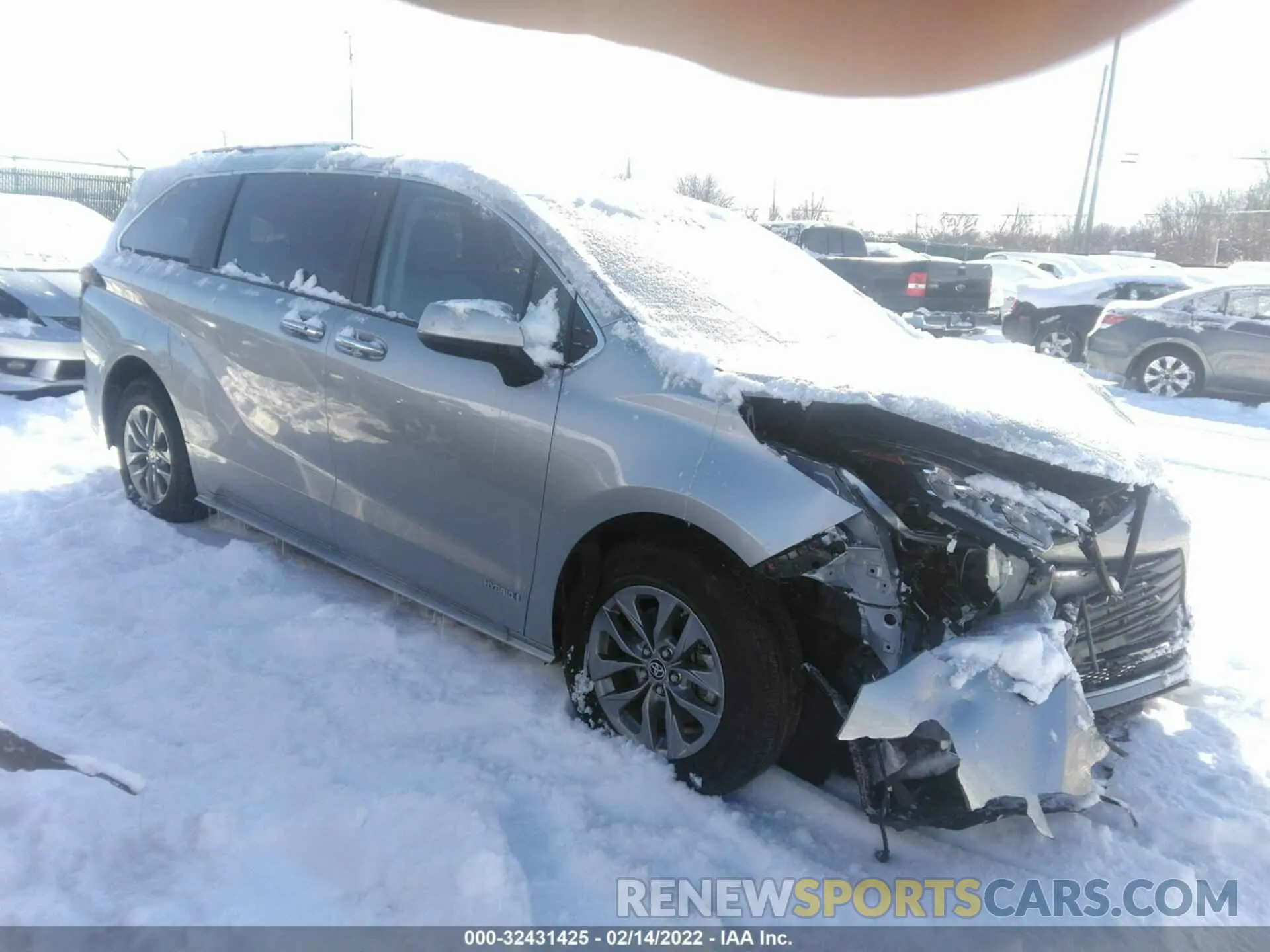 1 fotografías del automóvil dañado 5TDYSKFC1MS037264 TOYOTA SIENNA 2021