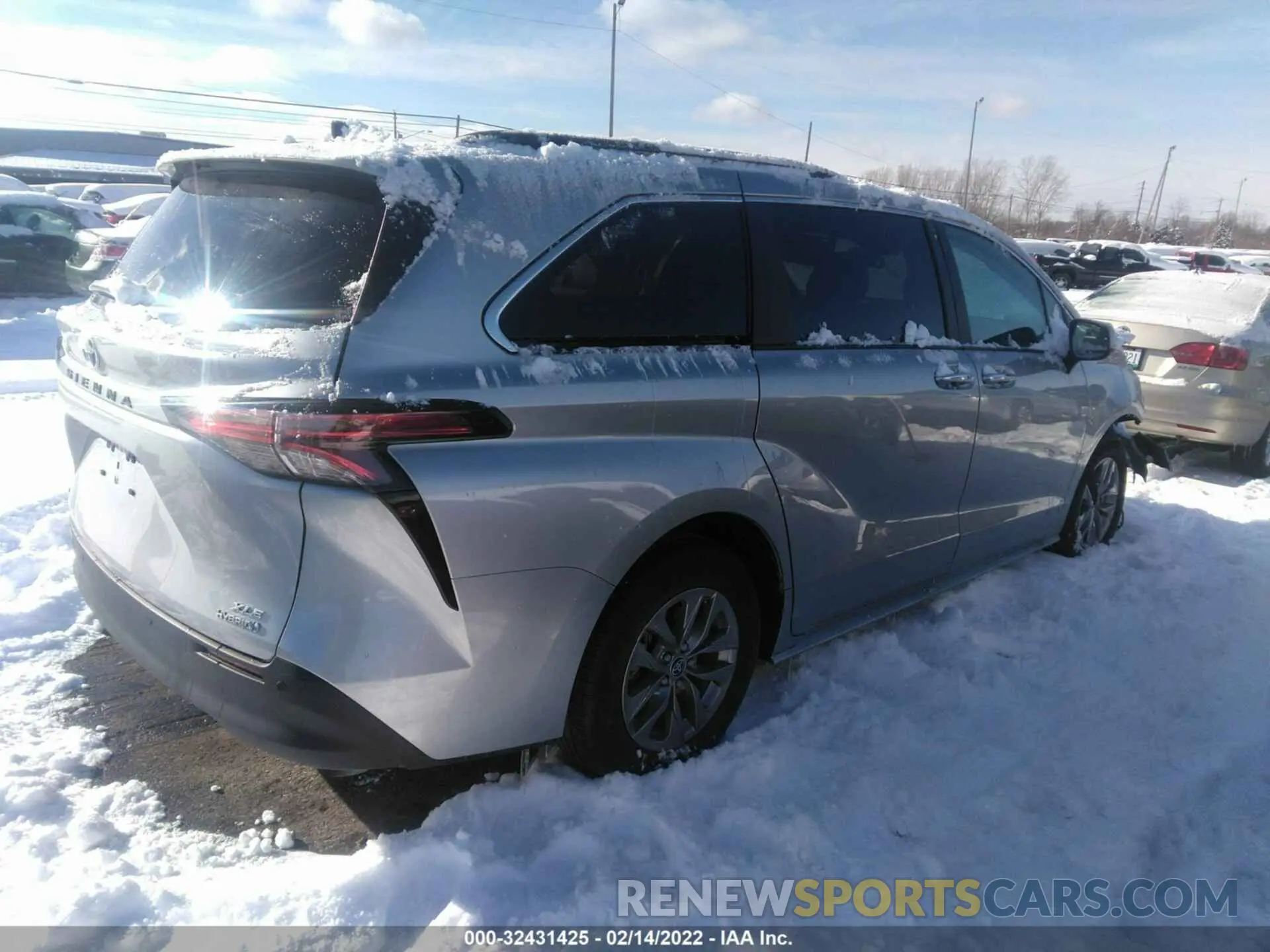 4 fotografías del automóvil dañado 5TDYSKFC1MS037264 TOYOTA SIENNA 2021