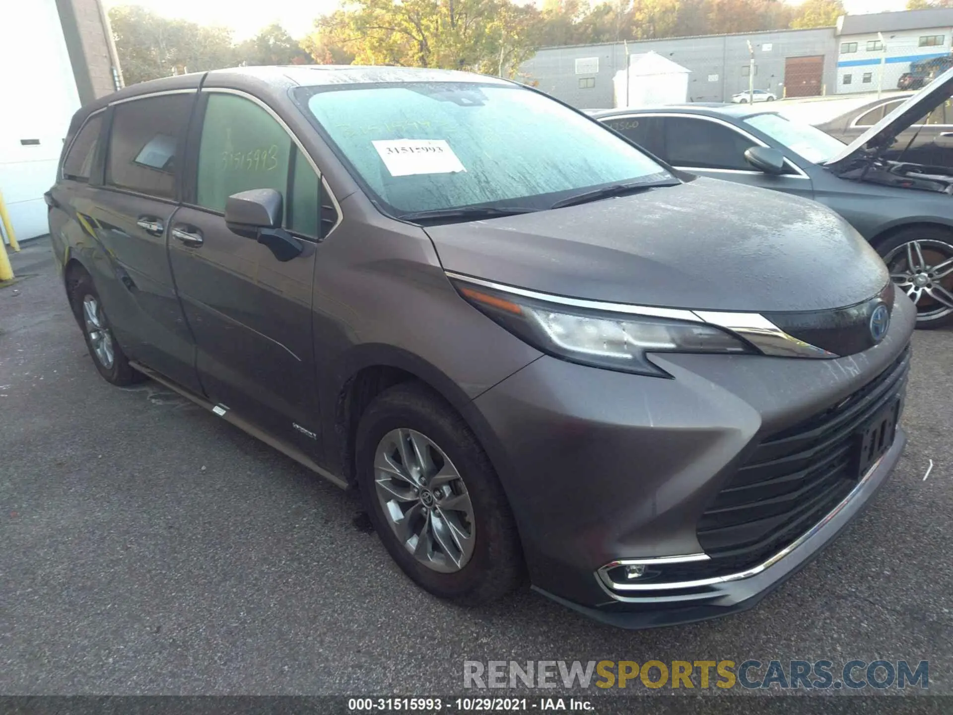 1 fotografías del automóvil dañado 5TDYSKFC2MS008288 TOYOTA SIENNA 2021