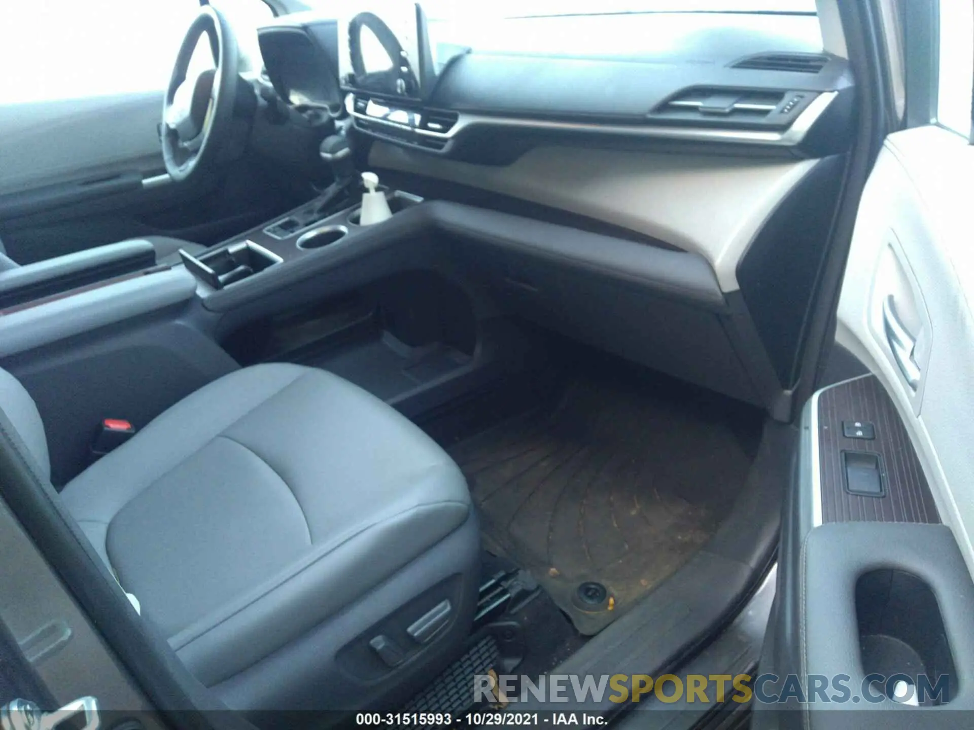 5 fotografías del automóvil dañado 5TDYSKFC2MS008288 TOYOTA SIENNA 2021