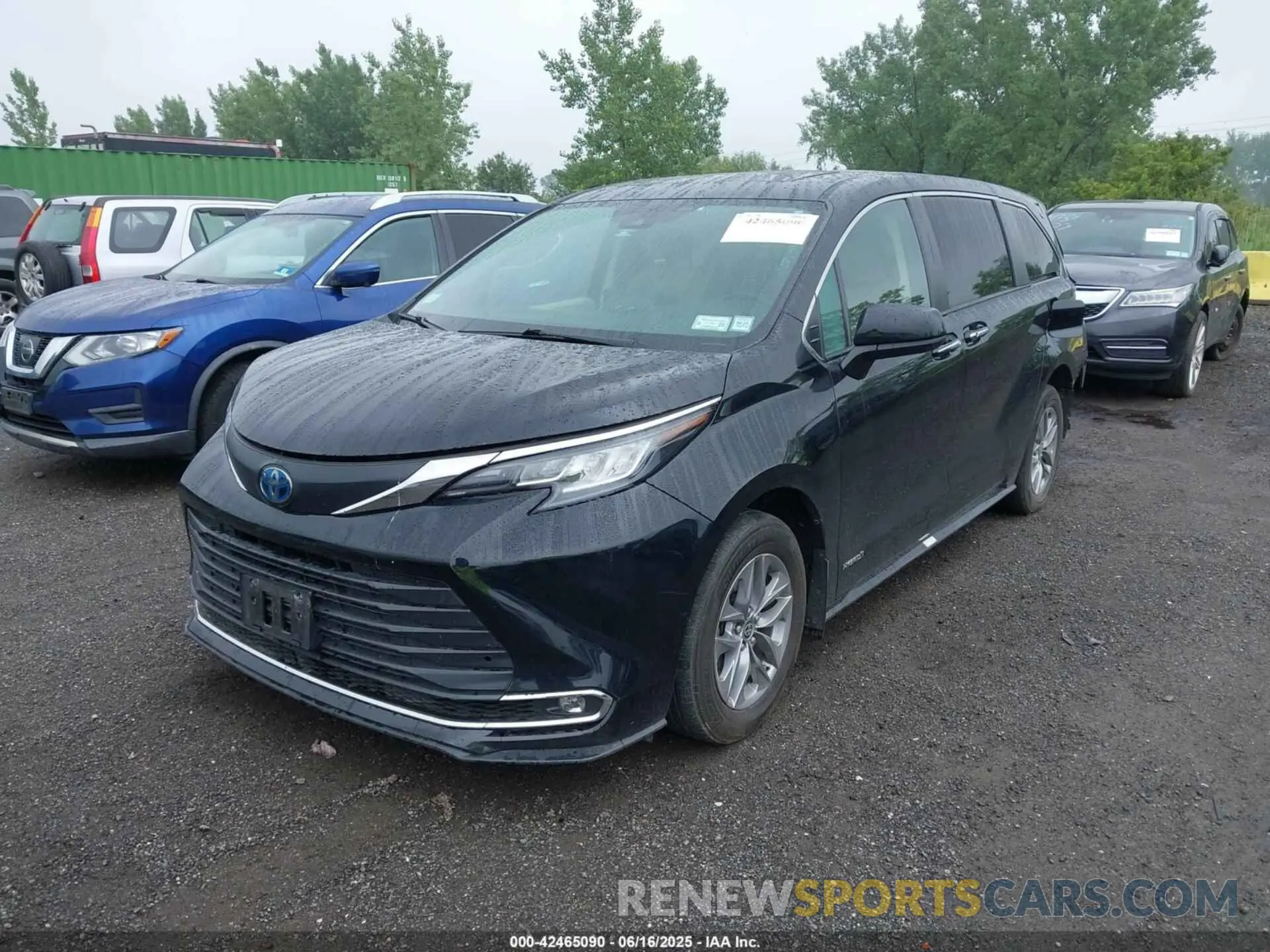 2 fotografías del automóvil dañado 5TDYSKFC4MS017574 TOYOTA SIENNA 2021