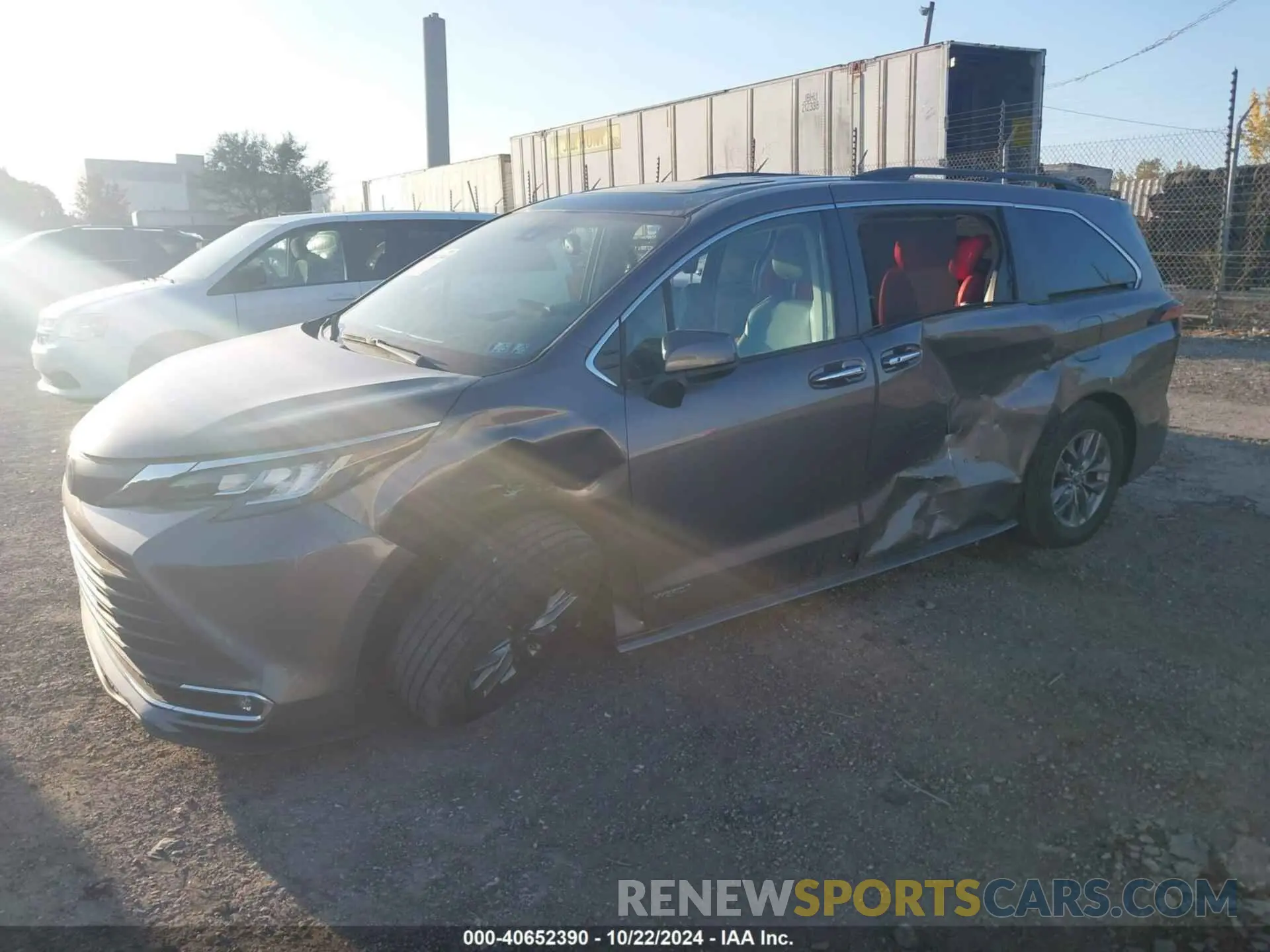 2 fotografías del automóvil dañado 5TDYSKFC4MS018594 TOYOTA SIENNA 2021