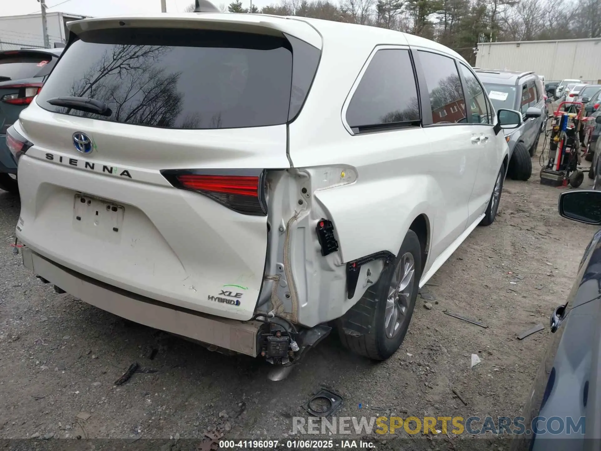 4 fotografías del automóvil dañado 5TDYSKFC5MS007183 TOYOTA SIENNA 2021