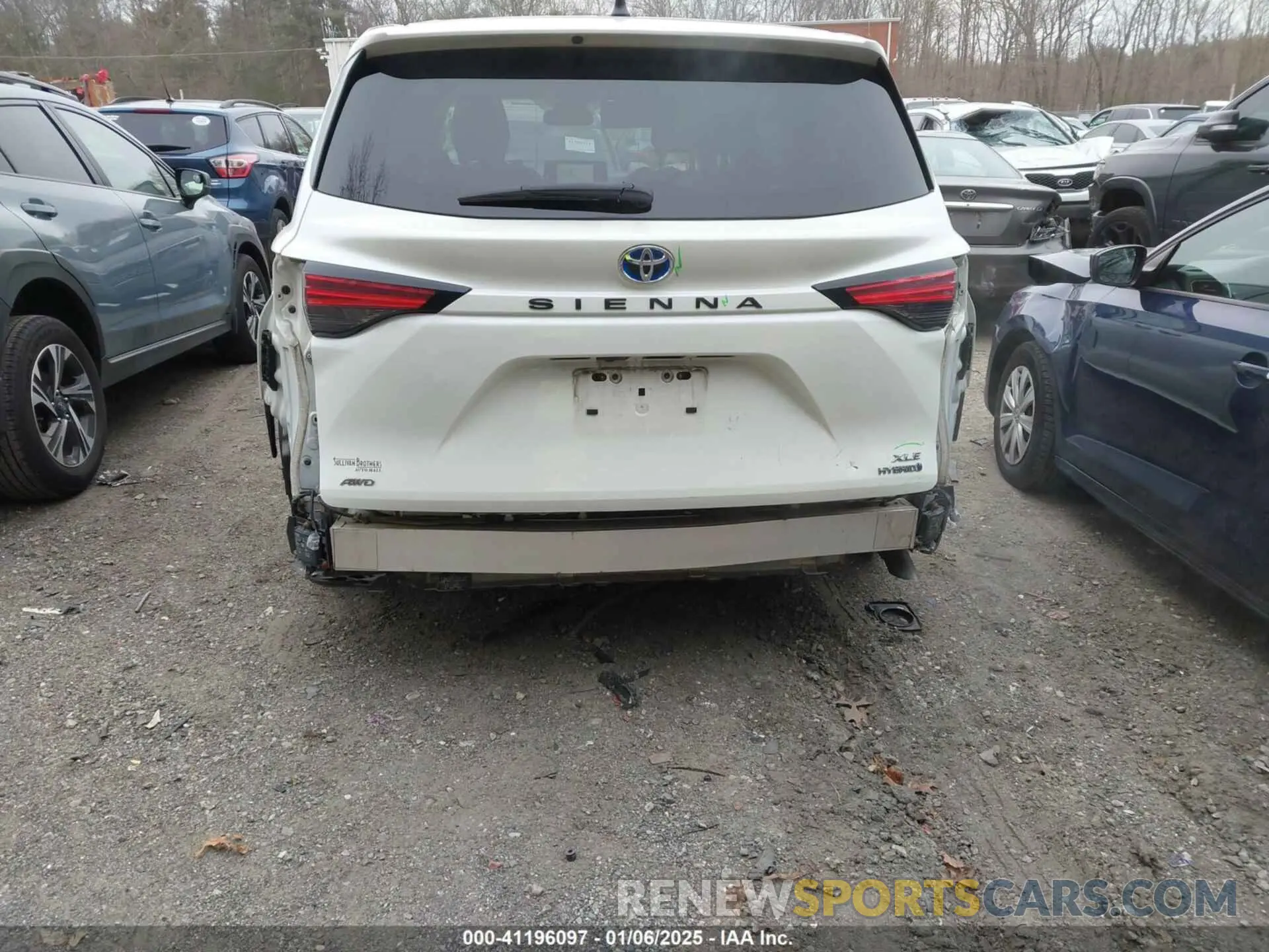 6 fotografías del automóvil dañado 5TDYSKFC5MS007183 TOYOTA SIENNA 2021