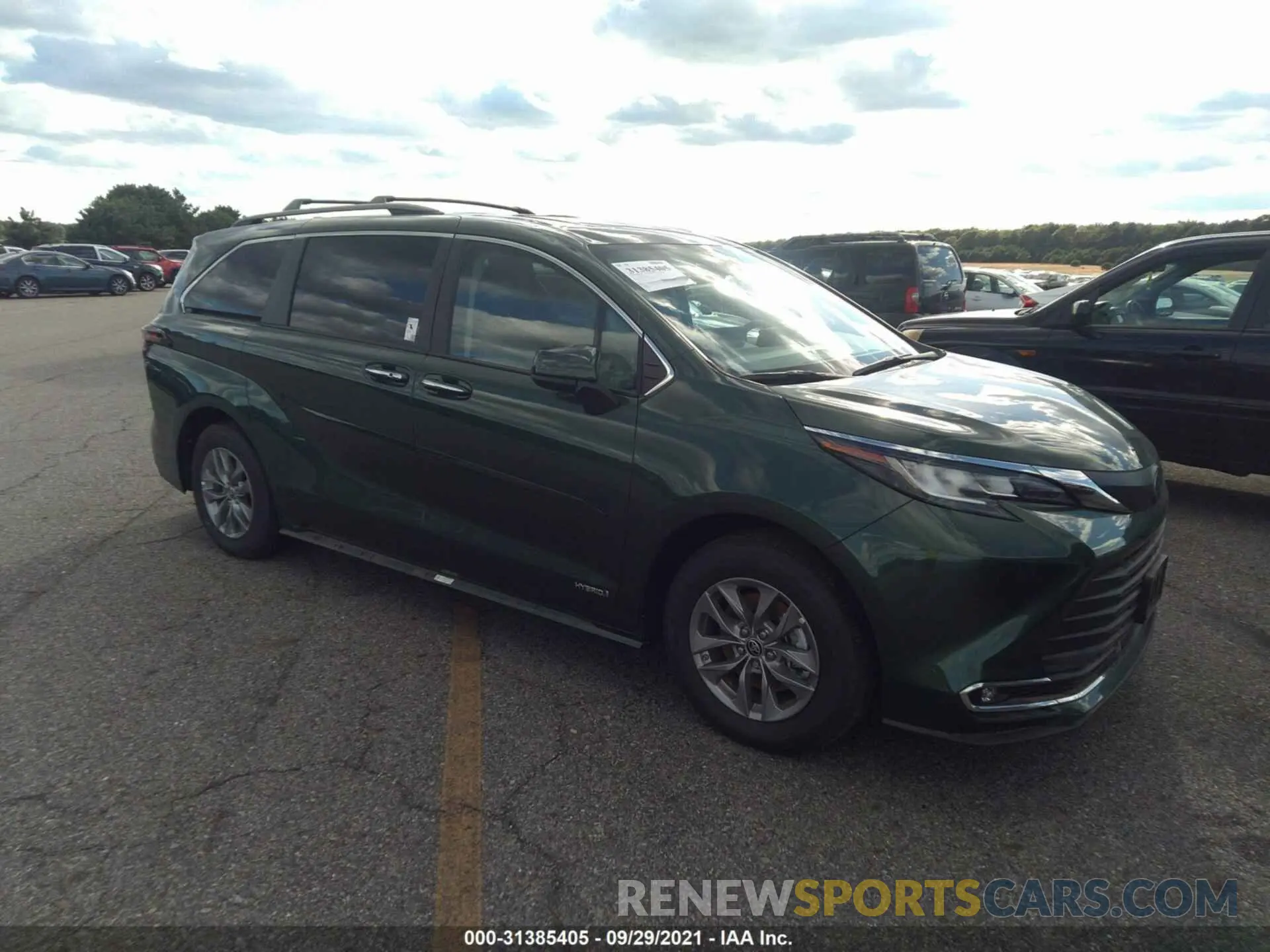 1 fotografías del automóvil dañado 5TDYSKFC8MS034734 TOYOTA SIENNA 2021