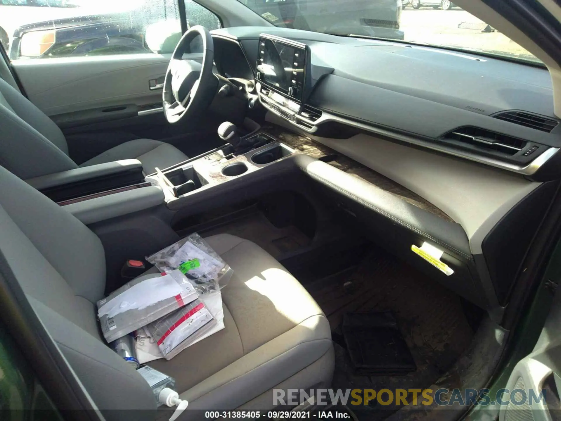 5 fotografías del automóvil dañado 5TDYSKFC8MS034734 TOYOTA SIENNA 2021