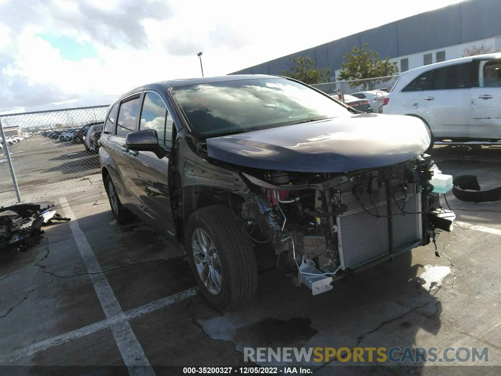 1 fotografías del automóvil dañado 5TDYSKFC9MS007204 TOYOTA SIENNA 2021