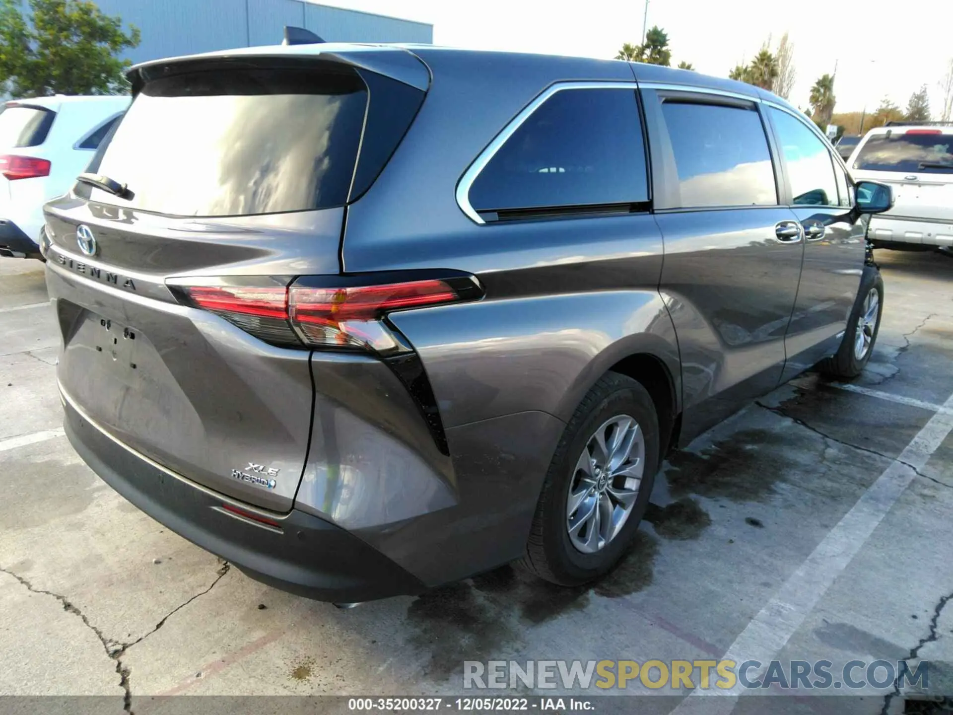4 fotografías del automóvil dañado 5TDYSKFC9MS007204 TOYOTA SIENNA 2021