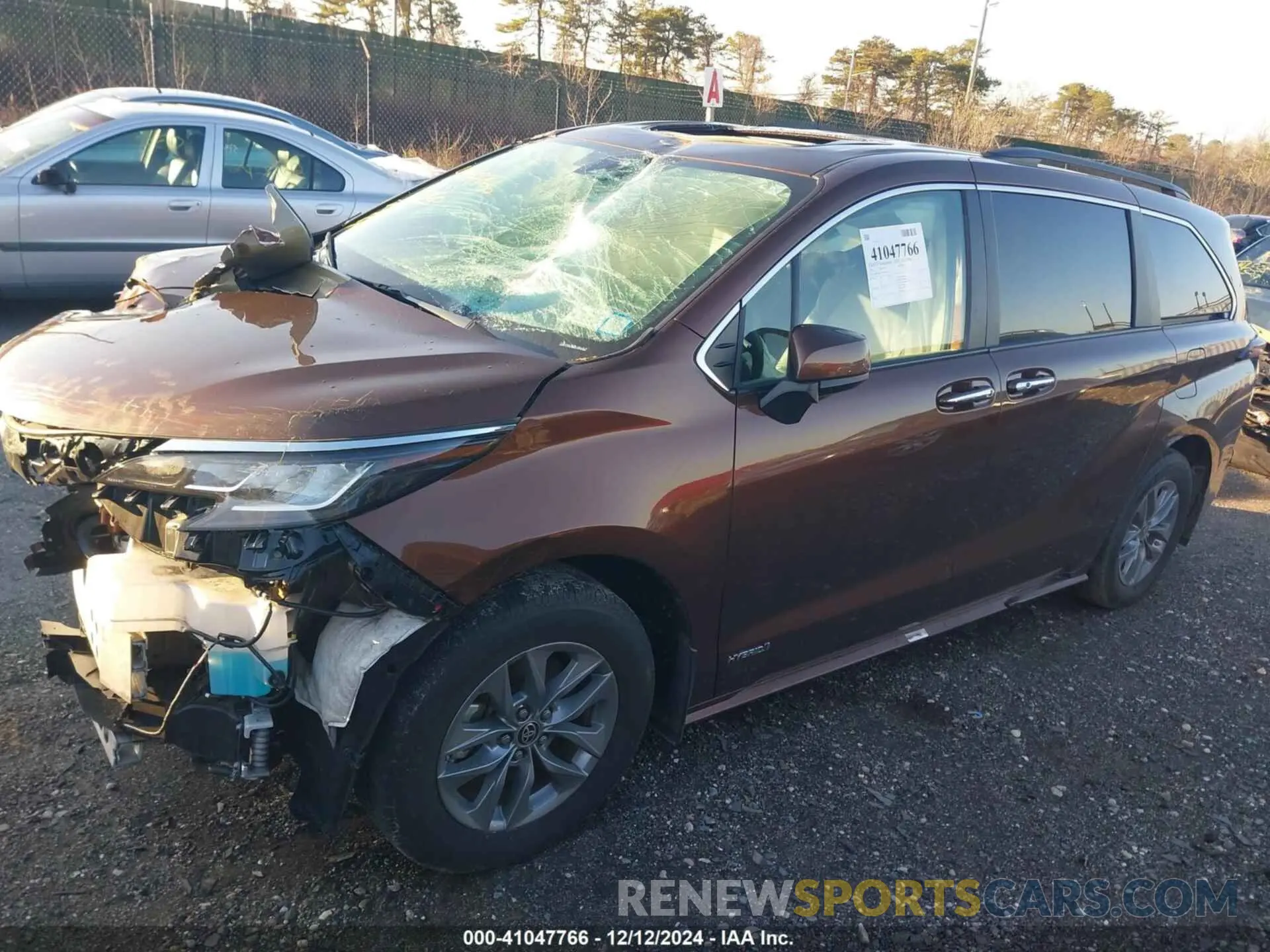 14 fotografías del automóvil dañado 5TDYSKFCXMS036212 TOYOTA SIENNA 2021