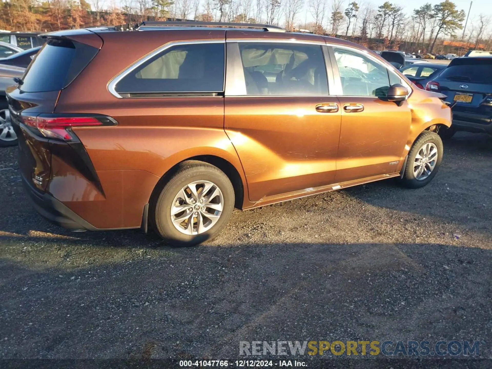 4 fotografías del automóvil dañado 5TDYSKFCXMS036212 TOYOTA SIENNA 2021