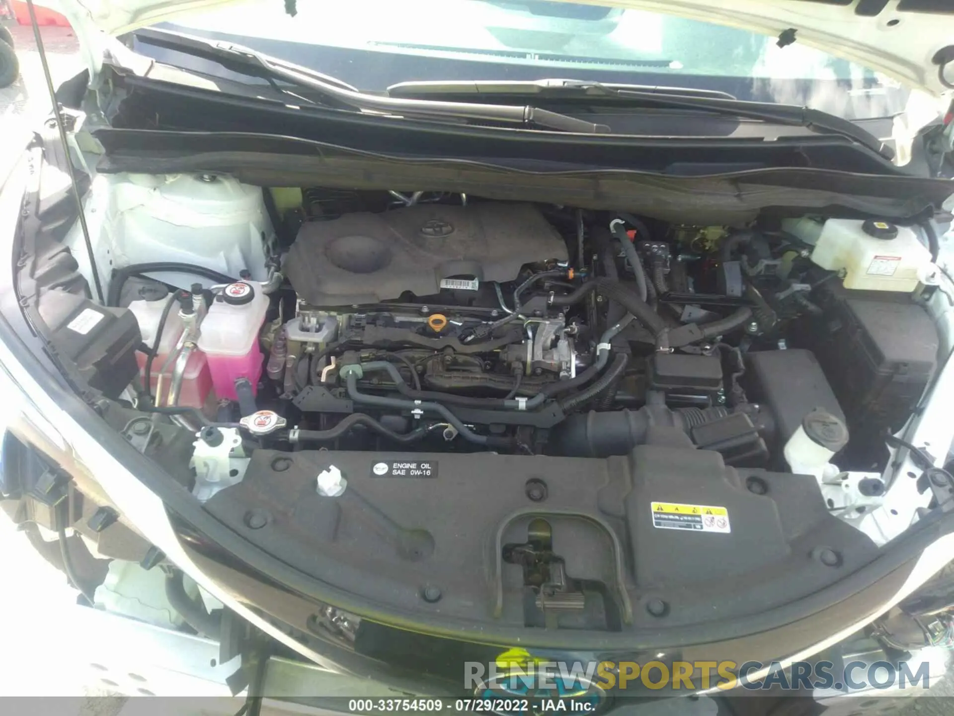 10 fotografías del automóvil dañado 5TDZRKEC0MS009716 TOYOTA SIENNA 2021