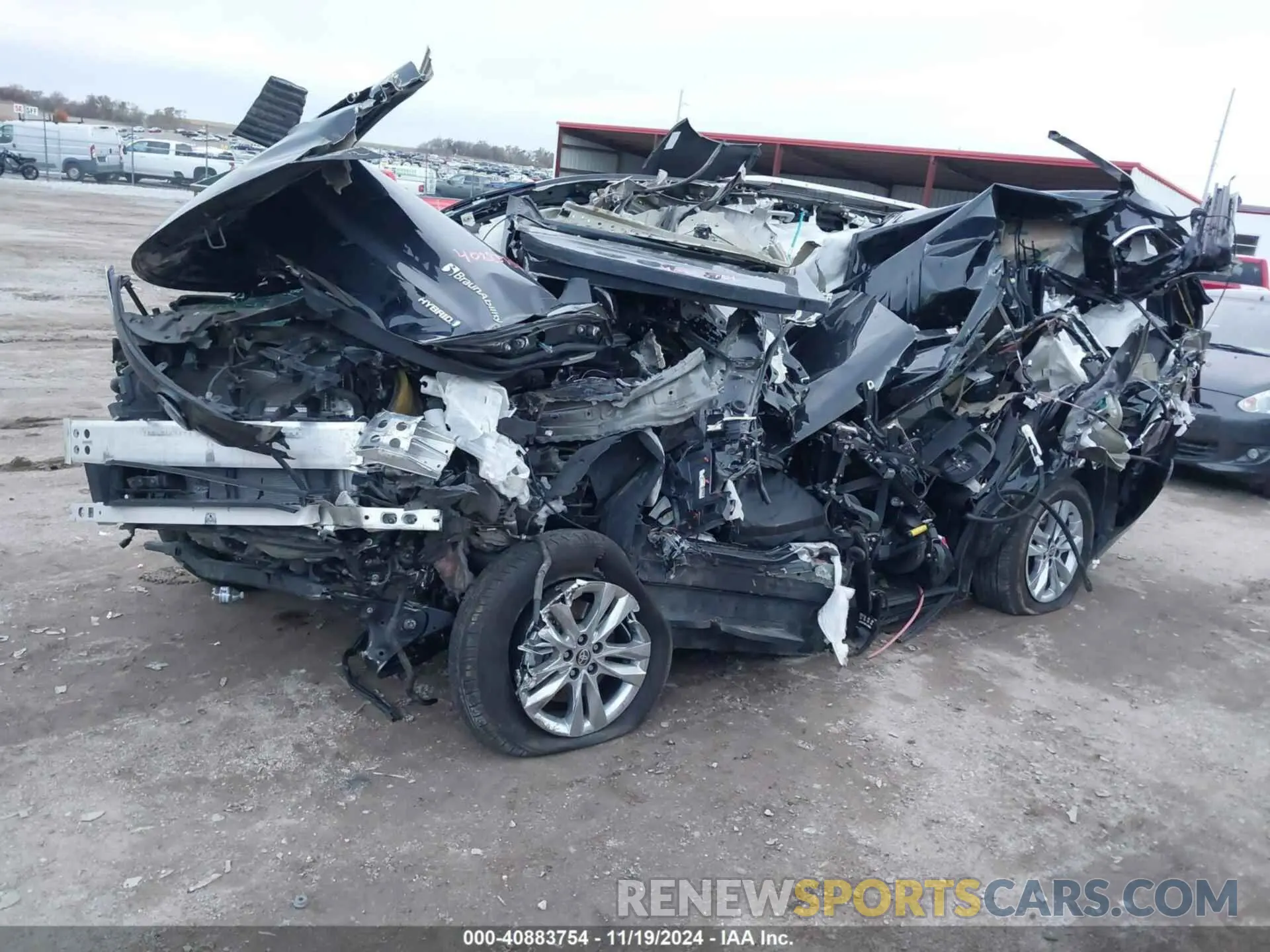 2 fotografías del automóvil dañado 5TDZRKEC6MS042879 TOYOTA SIENNA 2021
