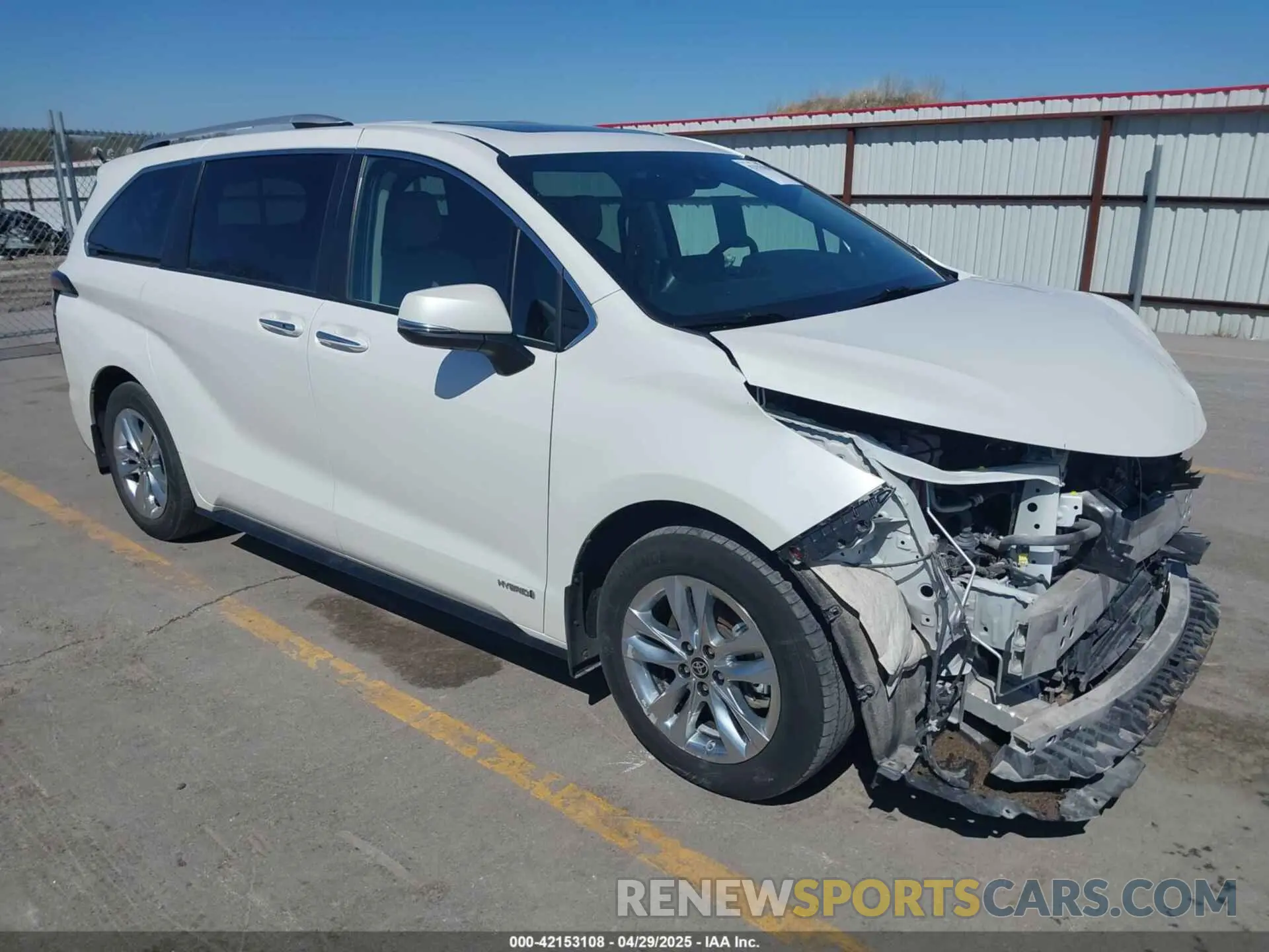 1 fotografías del automóvil dañado 5TDZRKEC7MS051459 TOYOTA SIENNA 2021