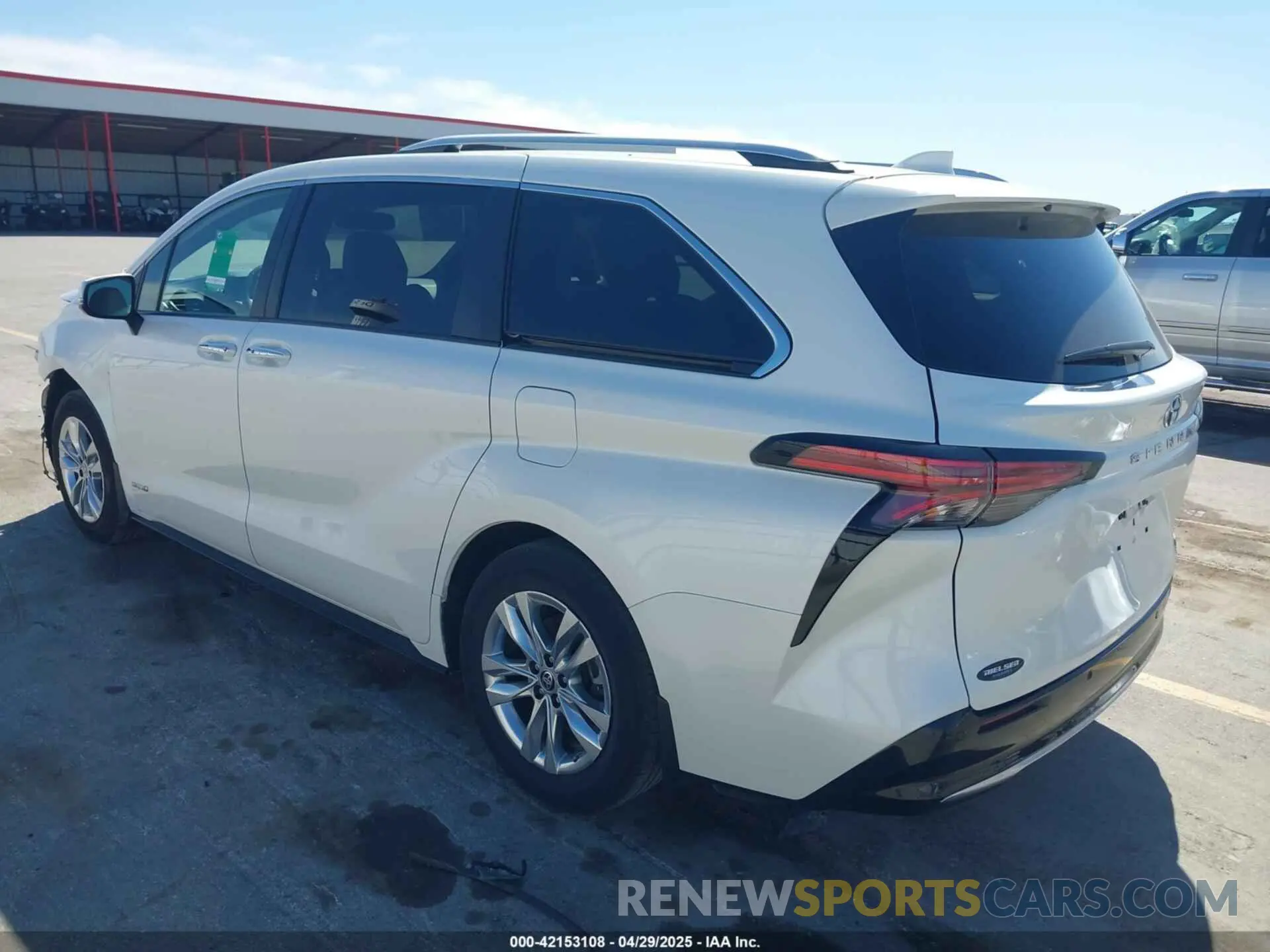 3 fotografías del automóvil dañado 5TDZRKEC7MS051459 TOYOTA SIENNA 2021