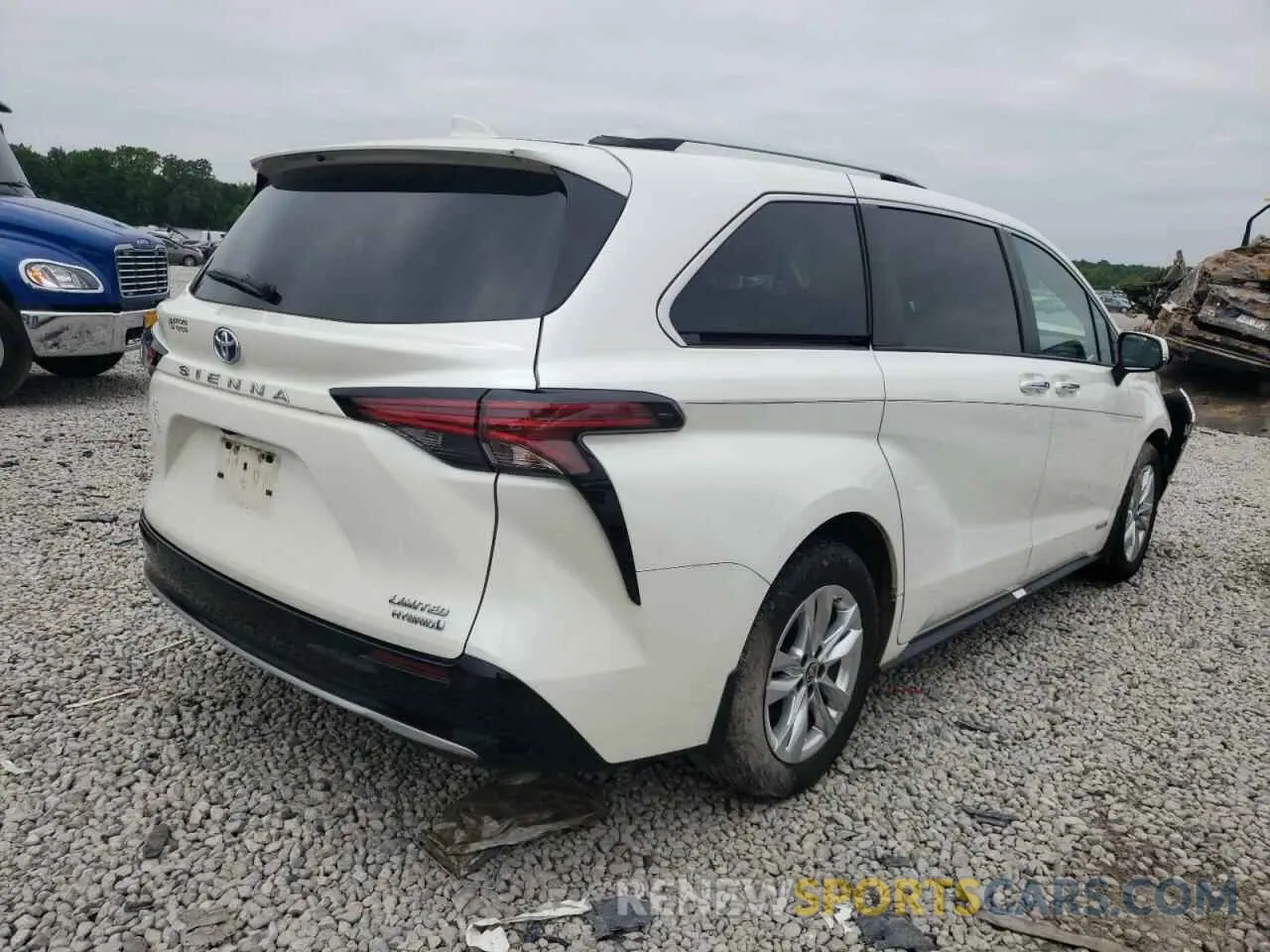 4 fotografías del automóvil dañado 5TDZRKEC8MS033987 TOYOTA SIENNA 2021