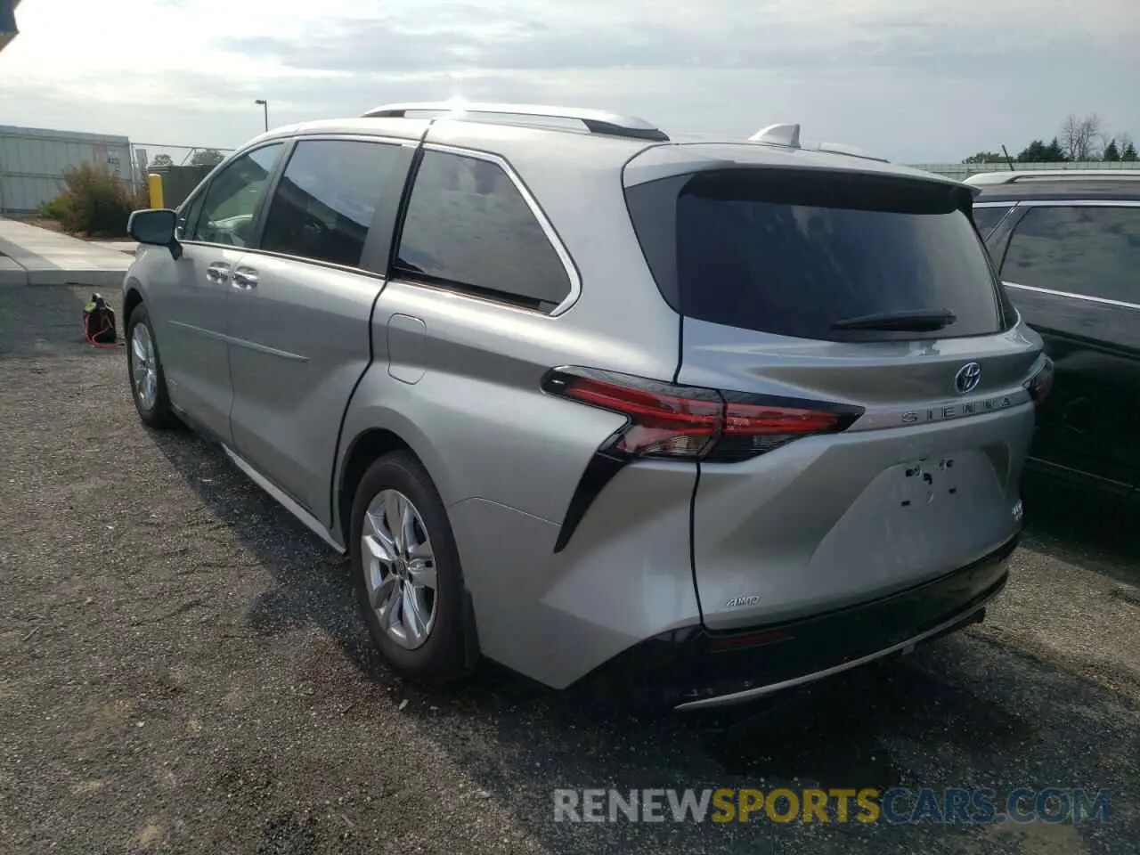 3 fotografías del automóvil dañado 5TDZSKFC7MS037130 TOYOTA SIENNA 2021