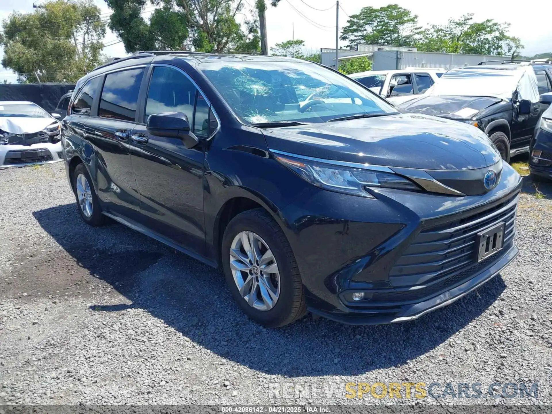 1 fotografías del automóvil dañado 5TDASKFC7NS045078 TOYOTA SIENNA 2022