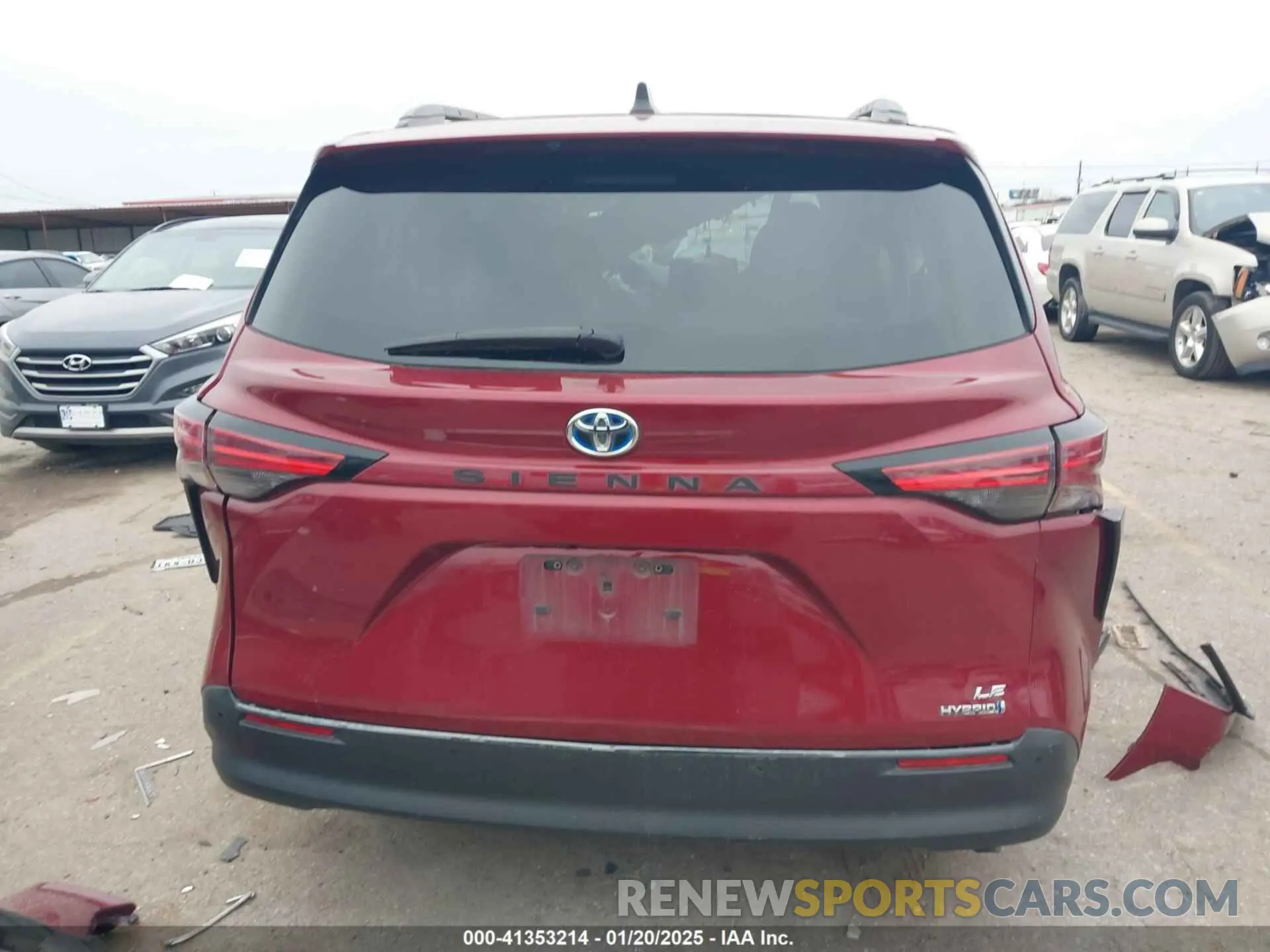 16 fotografías del automóvil dañado 5TDBRKEC0NS113173 TOYOTA SIENNA 2022
