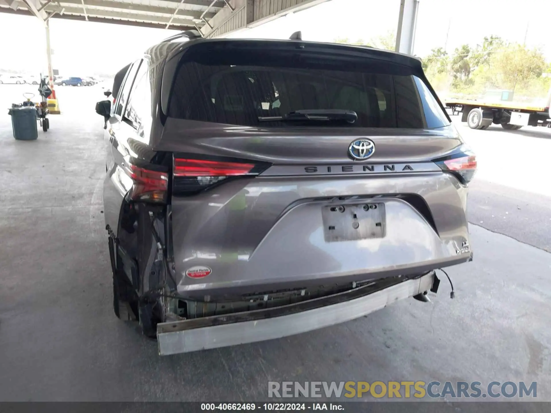 6 fotografías del automóvil dañado 5TDBRKEC1NS087814 TOYOTA SIENNA 2022