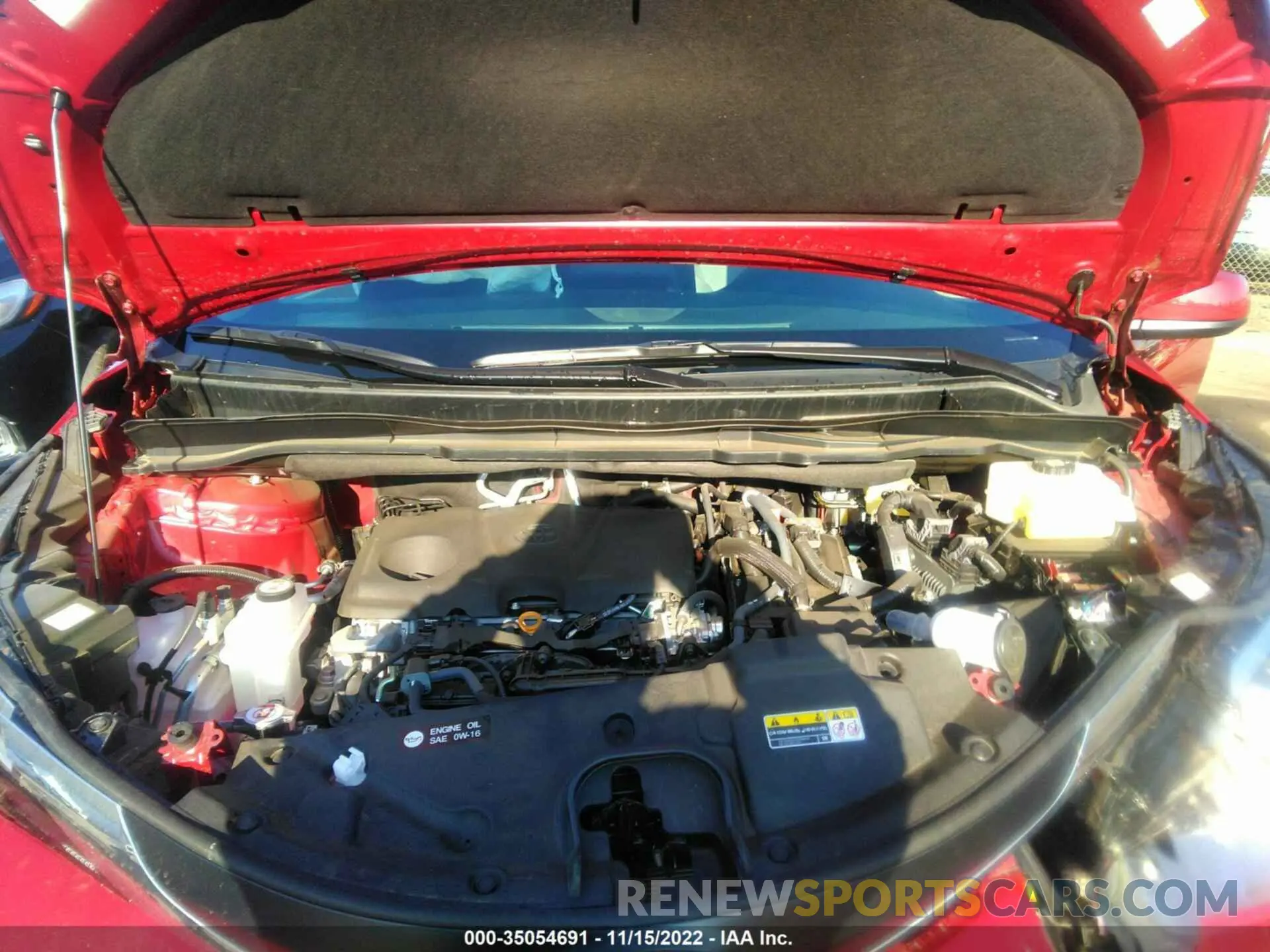 10 fotografías del automóvil dañado 5TDBRKEC8NS126978 TOYOTA SIENNA 2022