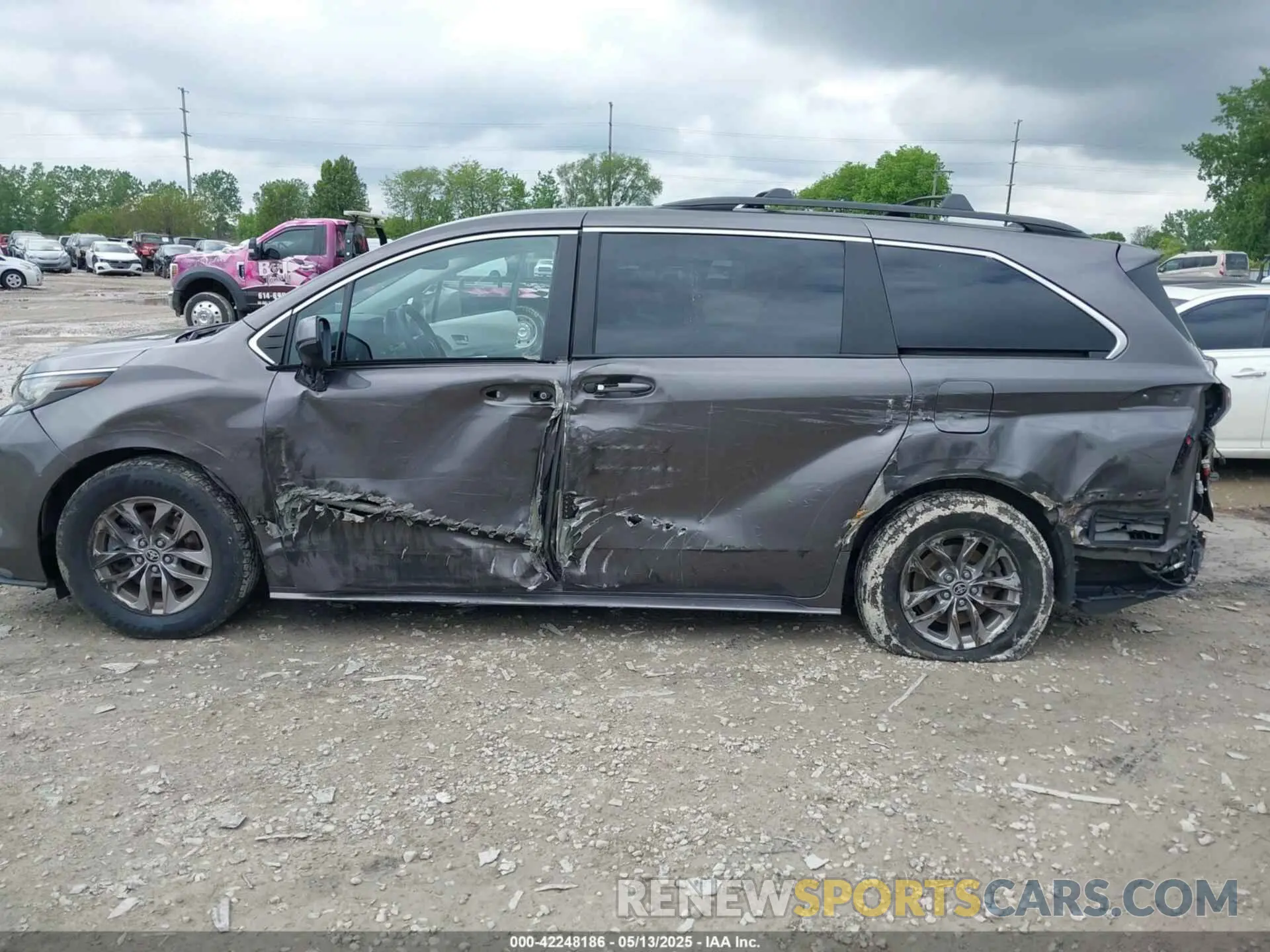 6 fotografías del automóvil dañado 5TDBSKFC8NS062850 TOYOTA SIENNA 2022
