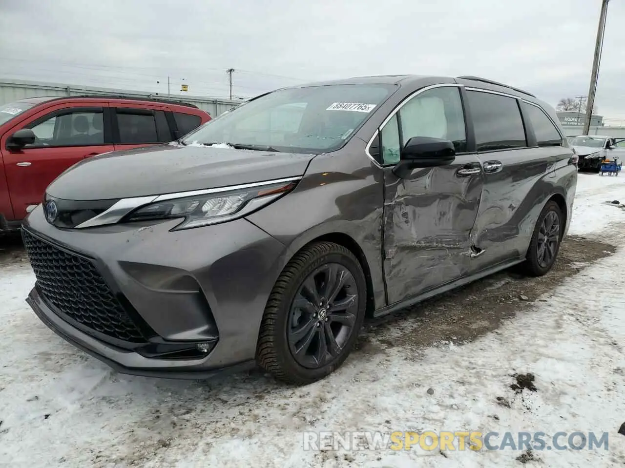 1 fotografías del automóvil dañado 5TDDRKEC6NS117060 TOYOTA SIENNA 2022