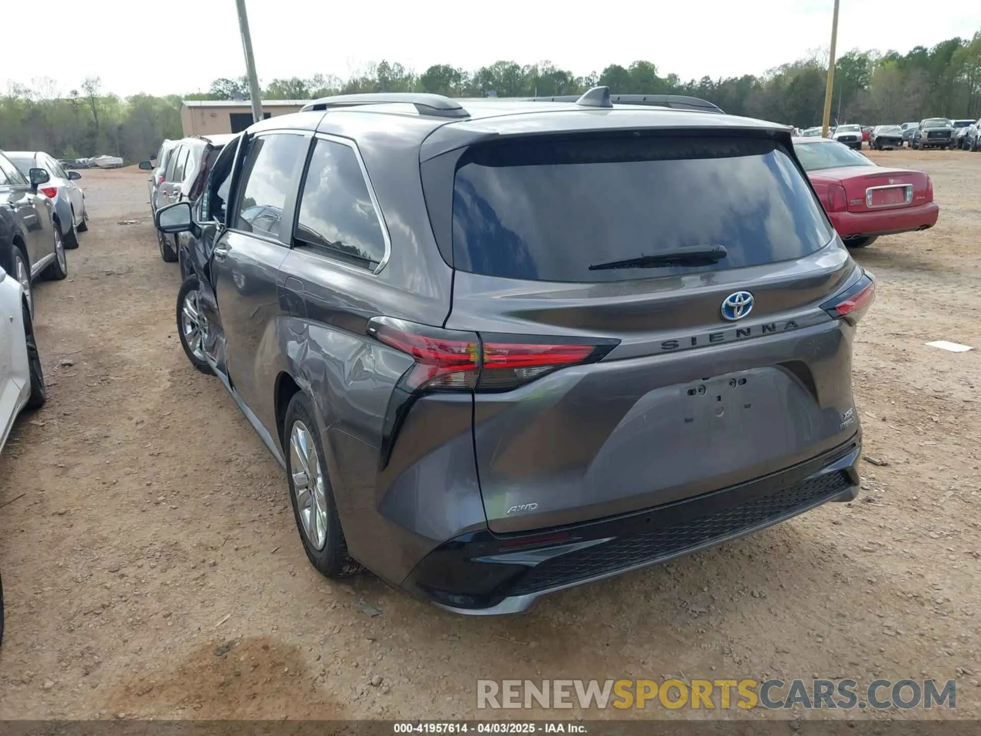 3 fotografías del automóvil dañado 5TDDSKFC8NS047144 TOYOTA SIENNA 2022