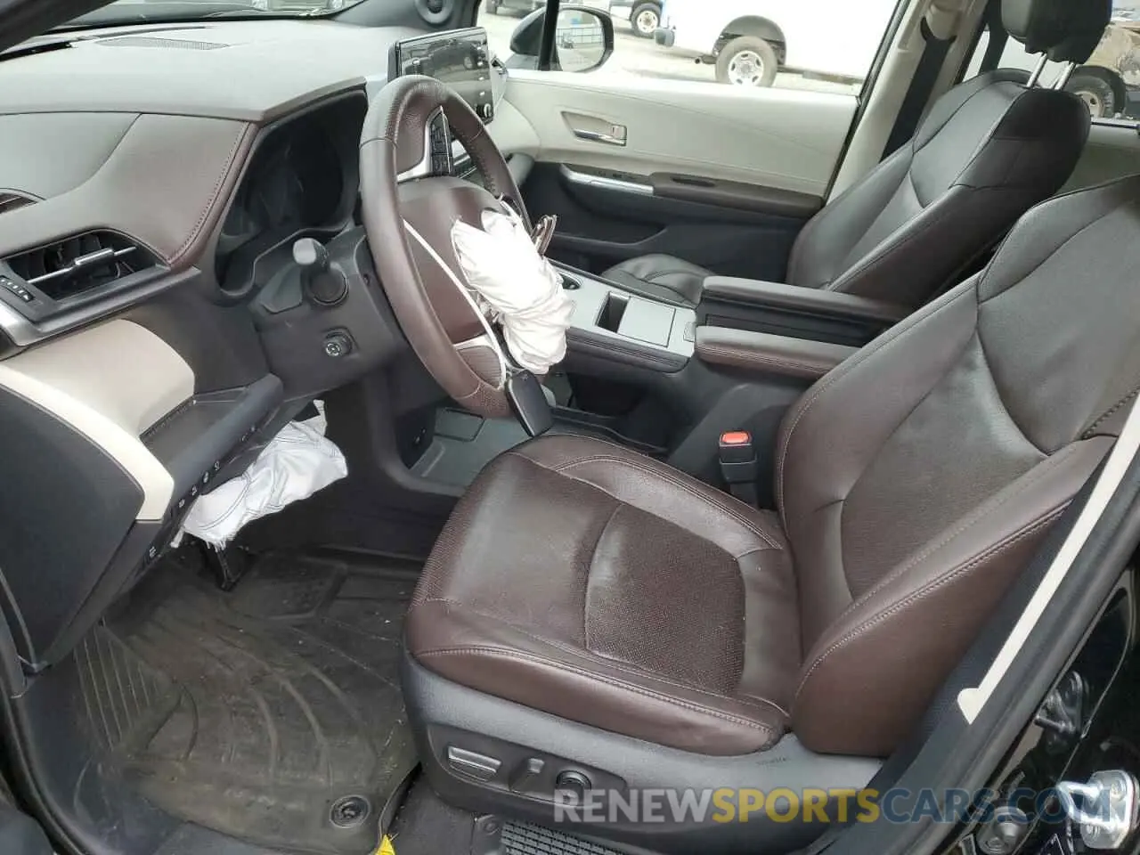 7 fotografías del automóvil dañado 5TDERKEC2NS094476 TOYOTA SIENNA 2022