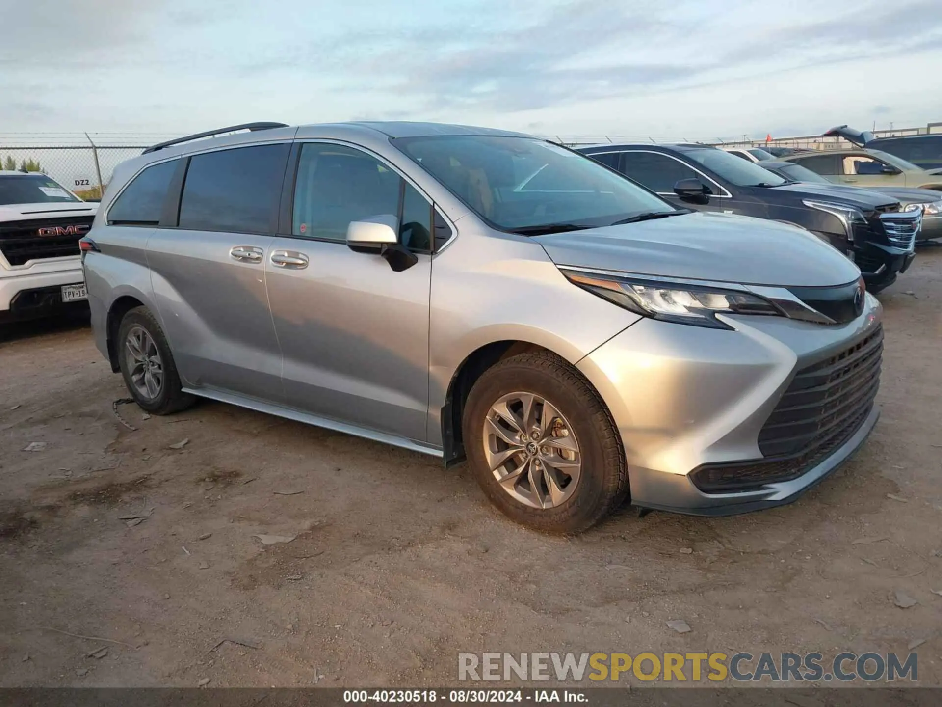 1 fotografías del automóvil dañado 5TDGSKFC0NS059754 TOYOTA SIENNA 2022