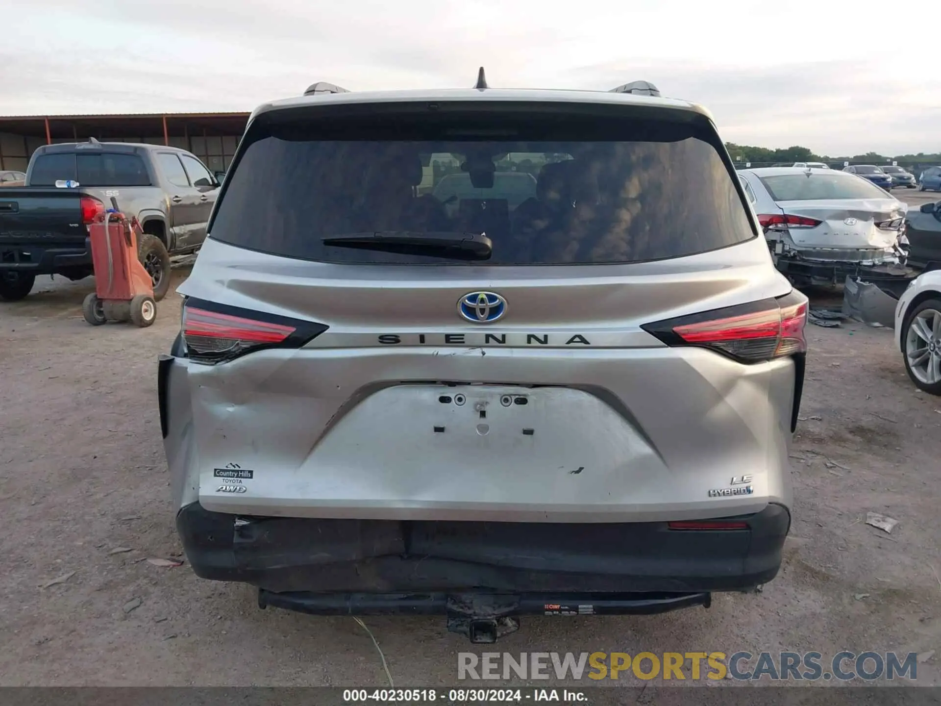 16 fotografías del automóvil dañado 5TDGSKFC0NS059754 TOYOTA SIENNA 2022