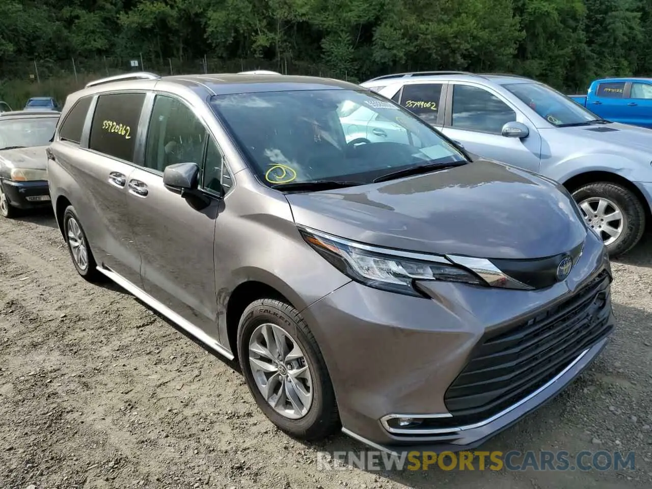 1 fotografías del automóvil dañado 5TDJRKEC2NS103546 TOYOTA SIENNA 2022