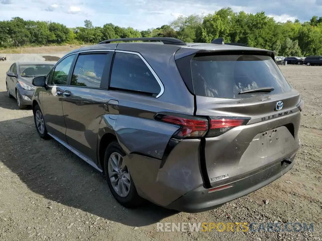 3 fotografías del automóvil dañado 5TDJRKEC2NS103546 TOYOTA SIENNA 2022