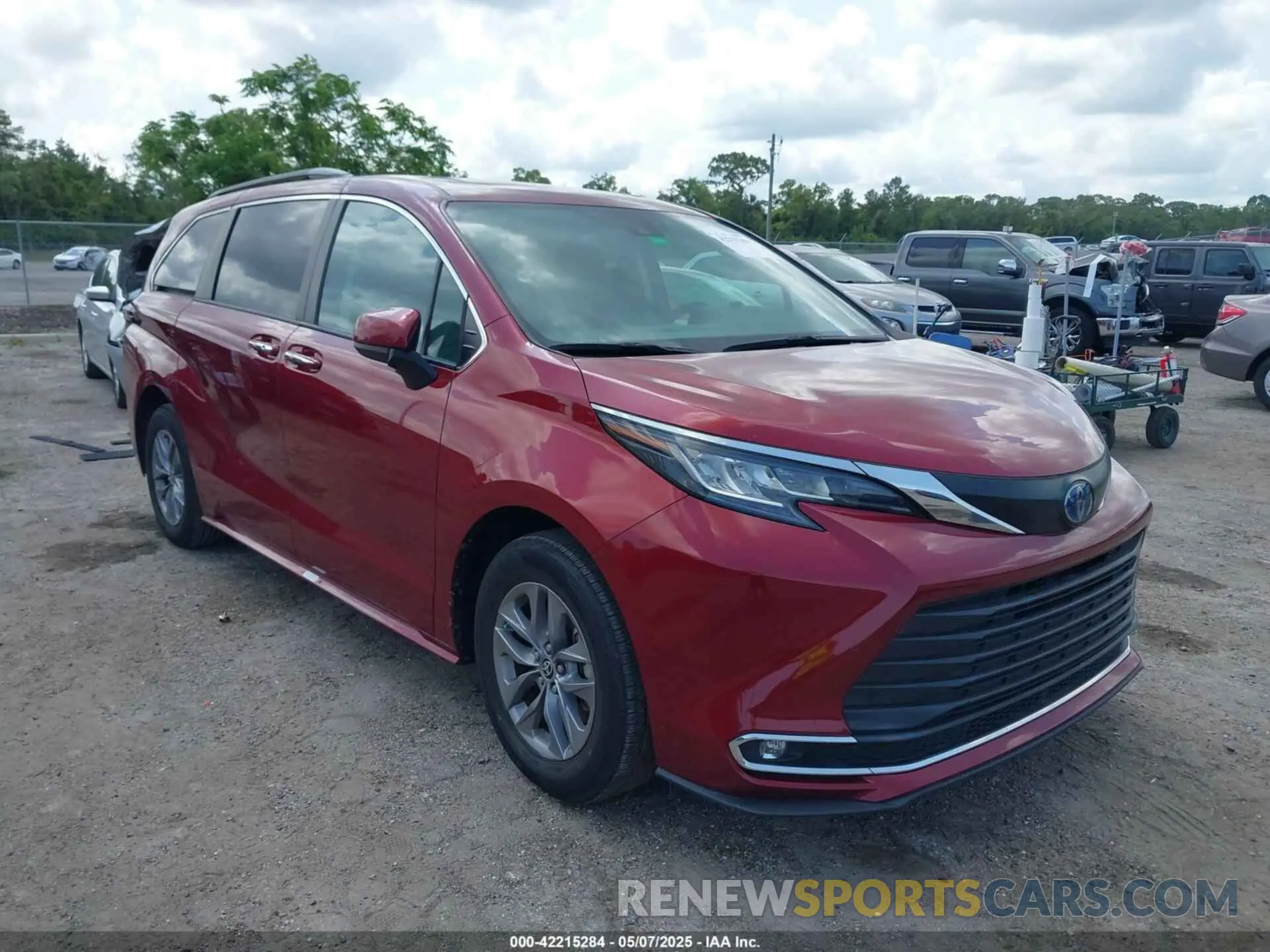 1 fotografías del automóvil dañado 5TDJRKEC3NS116029 TOYOTA SIENNA 2022
