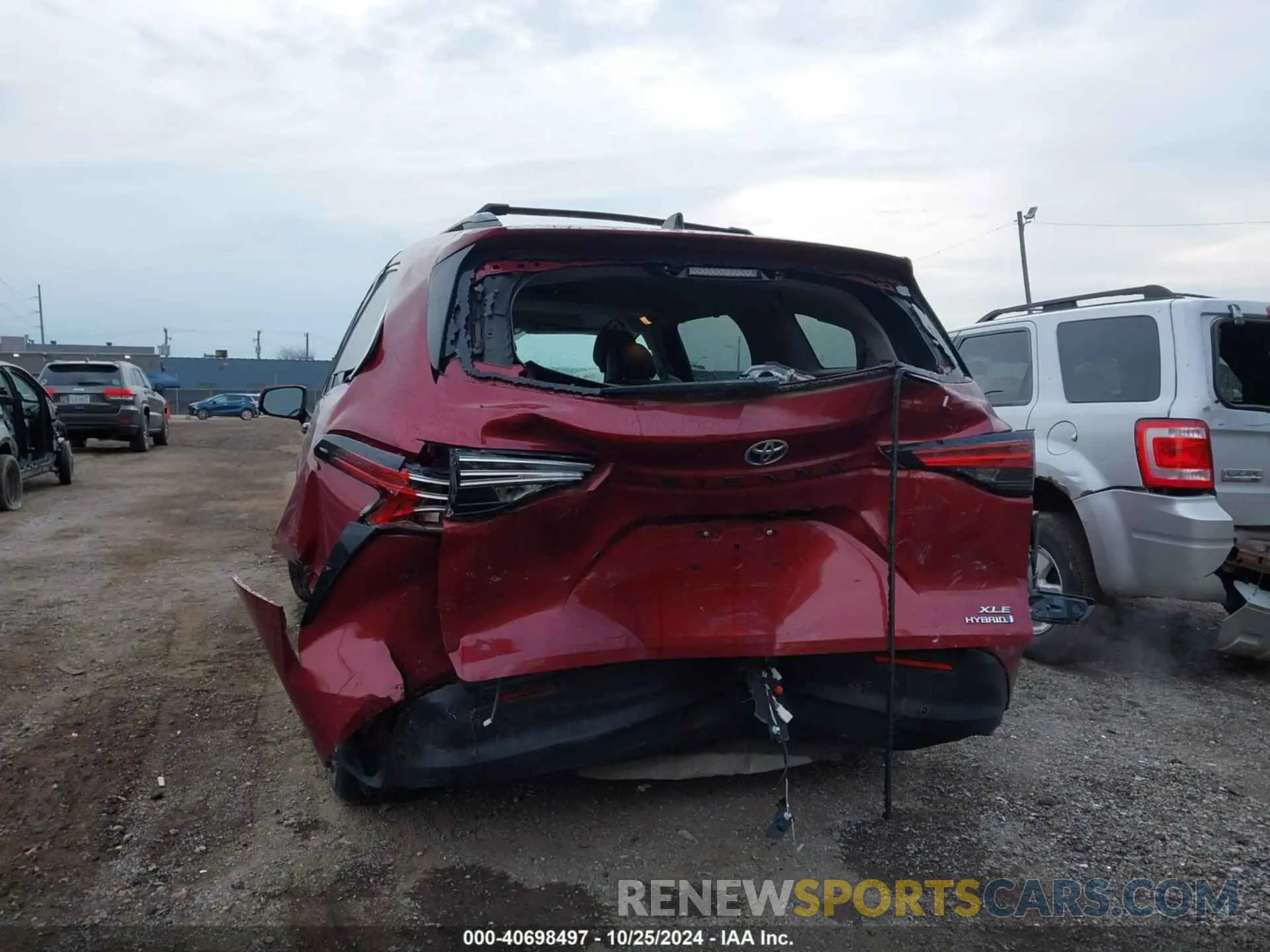 6 fotografías del automóvil dañado 5TDJRKEC8NS093377 TOYOTA SIENNA 2022