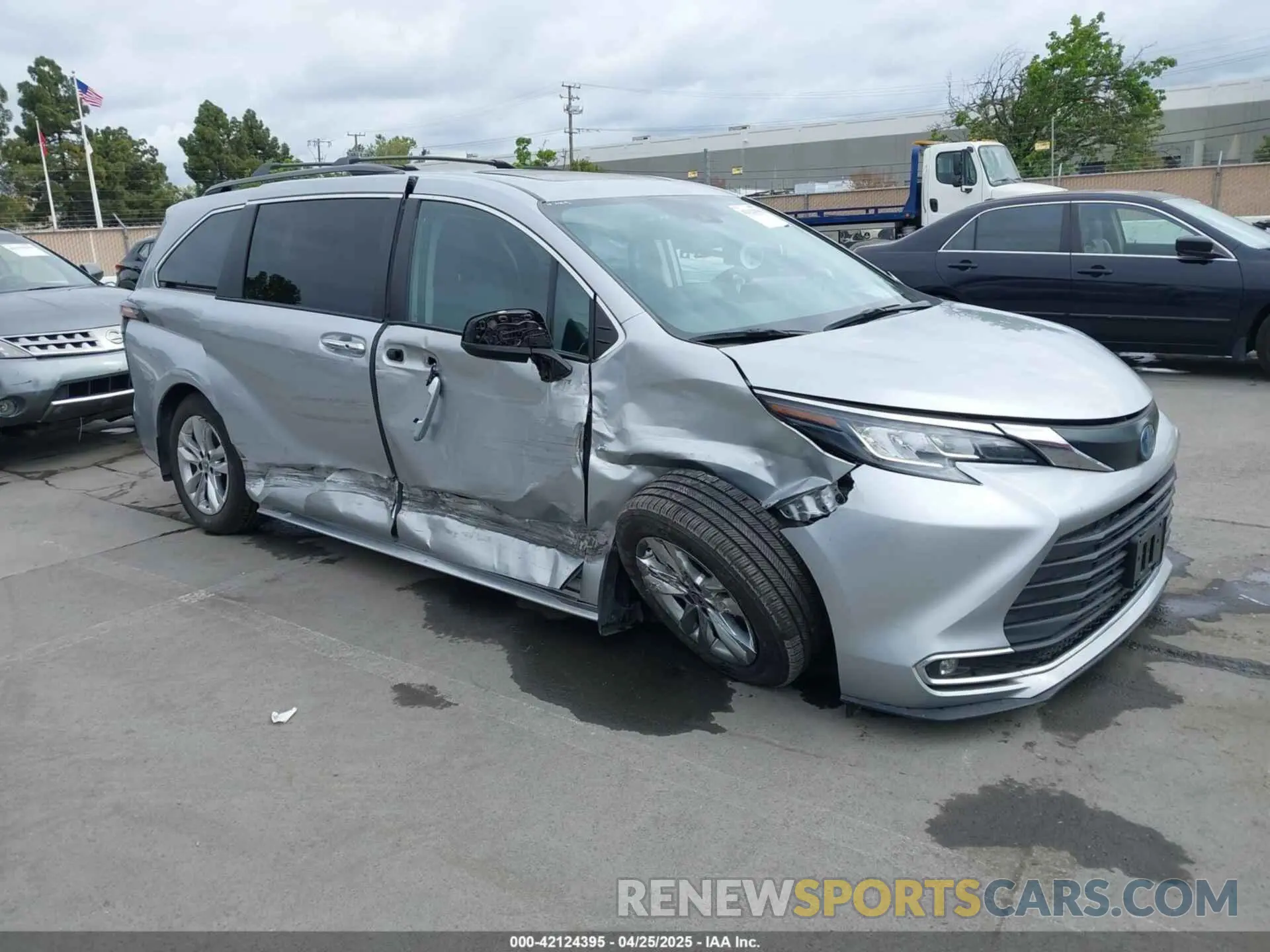1 fotografías del automóvil dañado 5TDJRKEC8NS135921 TOYOTA SIENNA 2022