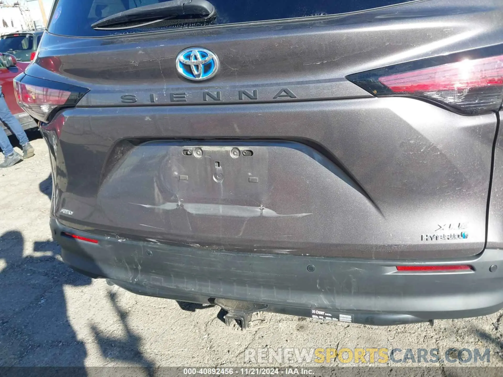 6 fotografías del automóvil dañado 5TDJSKFC0NS052115 TOYOTA SIENNA 2022