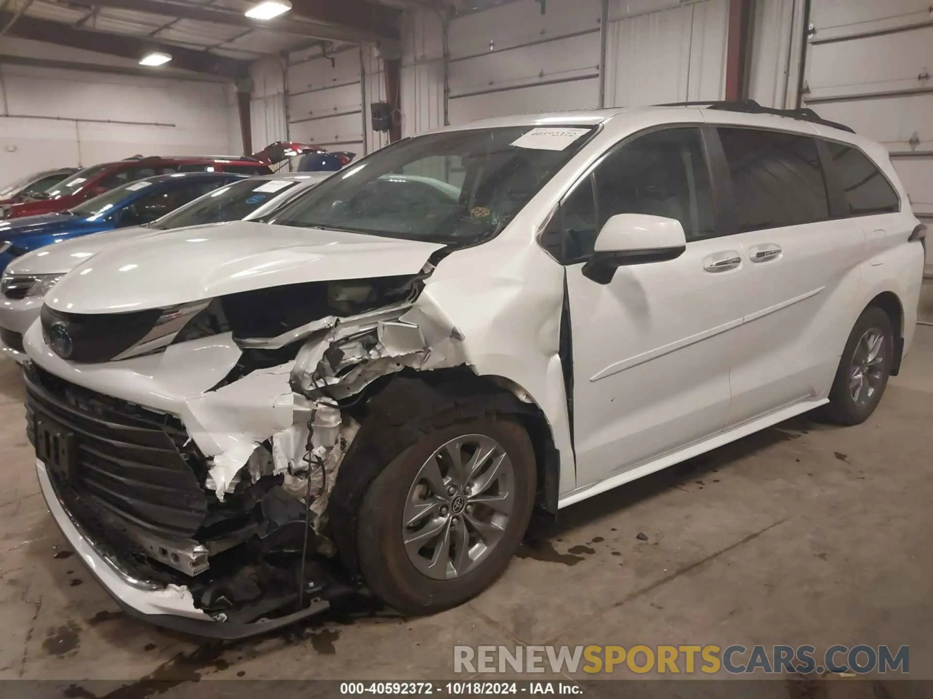 15 fotografías del automóvil dañado 5TDJSKFC0NS057010 TOYOTA SIENNA 2022