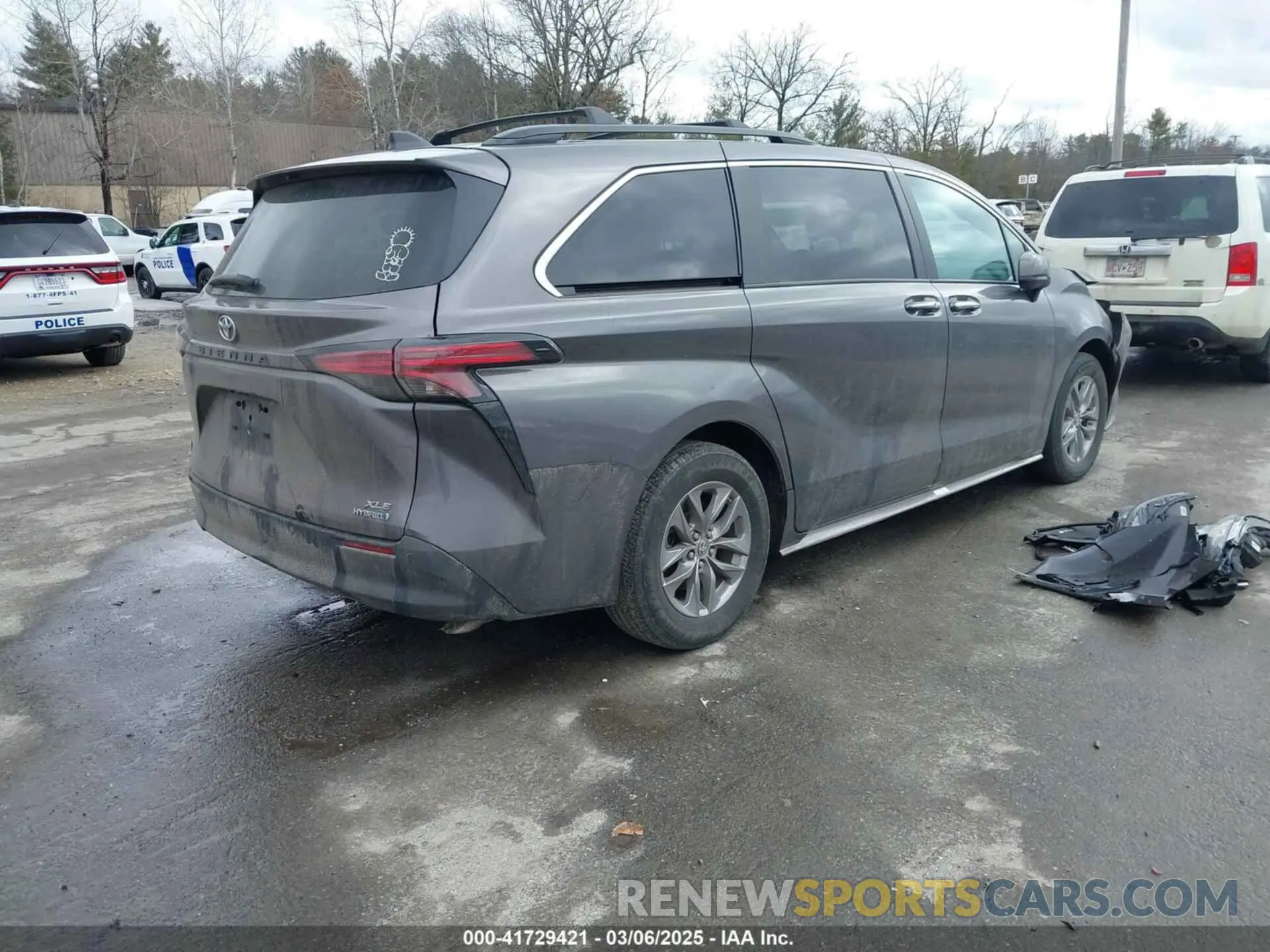 4 fotografías del automóvil dañado 5TDJSKFC2NS066081 TOYOTA SIENNA 2022