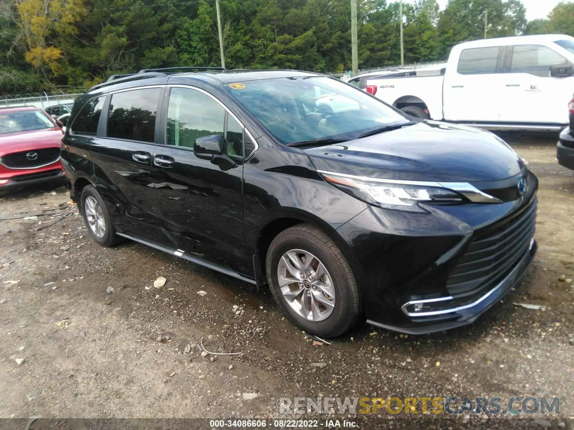 1 fotografías del automóvil dañado 5TDJSKFC9NS046829 TOYOTA SIENNA 2022