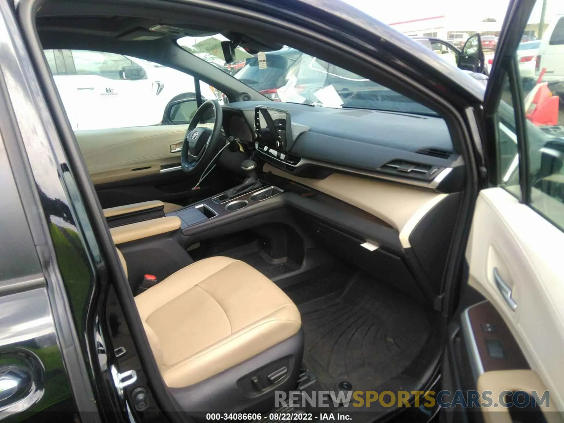 5 fotografías del automóvil dañado 5TDJSKFC9NS046829 TOYOTA SIENNA 2022