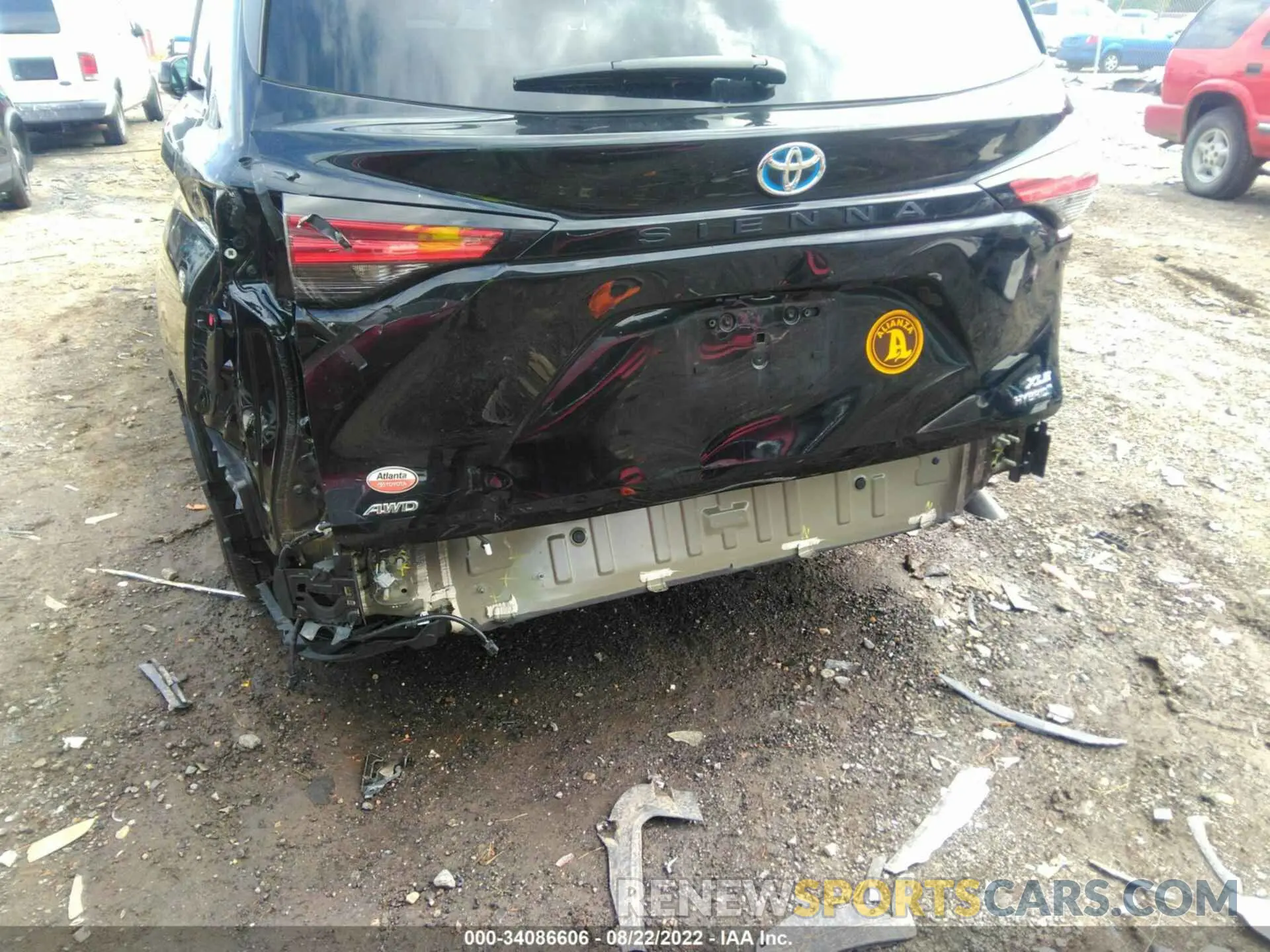 6 fotografías del automóvil dañado 5TDJSKFC9NS046829 TOYOTA SIENNA 2022