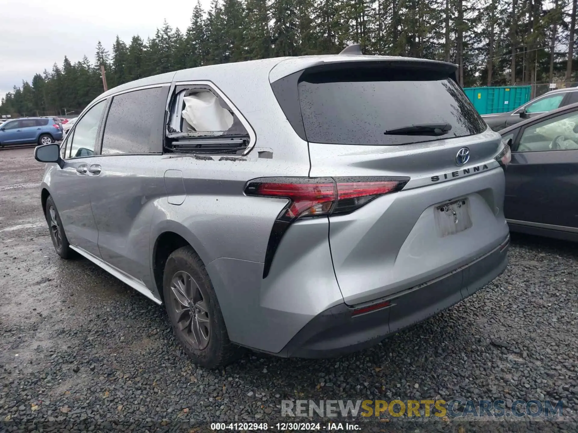 3 fotografías del automóvil dañado 5TDKRKEC1NS097081 TOYOTA SIENNA 2022