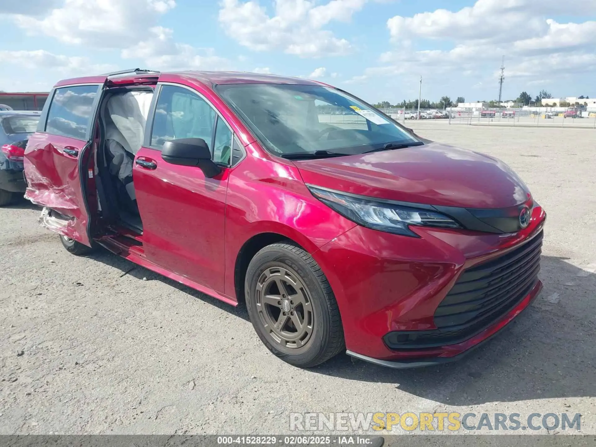 1 fotografías del automóvil dañado 5TDKRKEC1NS098733 TOYOTA SIENNA 2022