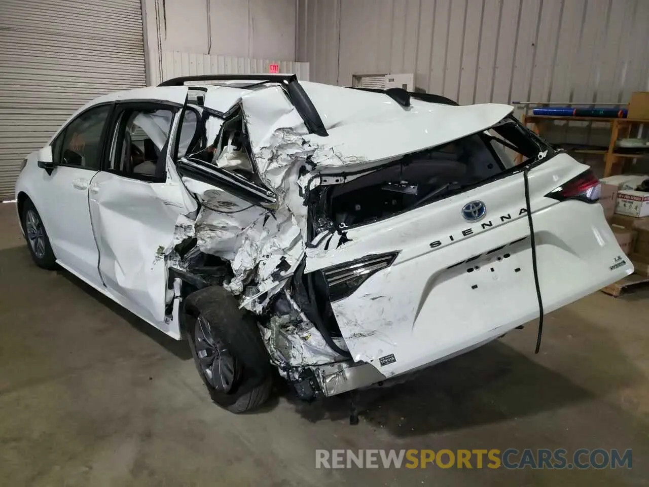 3 fotografías del automóvil dañado 5TDKRKEC5NS104839 TOYOTA SIENNA 2022